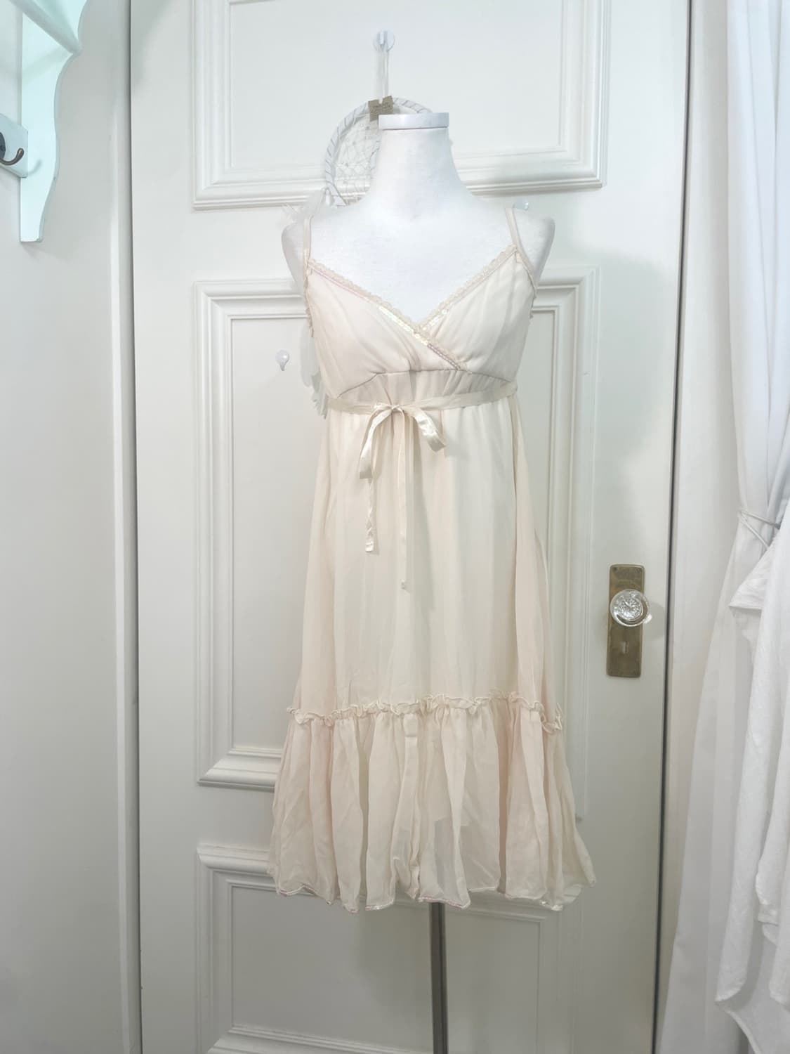 ivory spangle lace bow point summer opc 상품이미지1