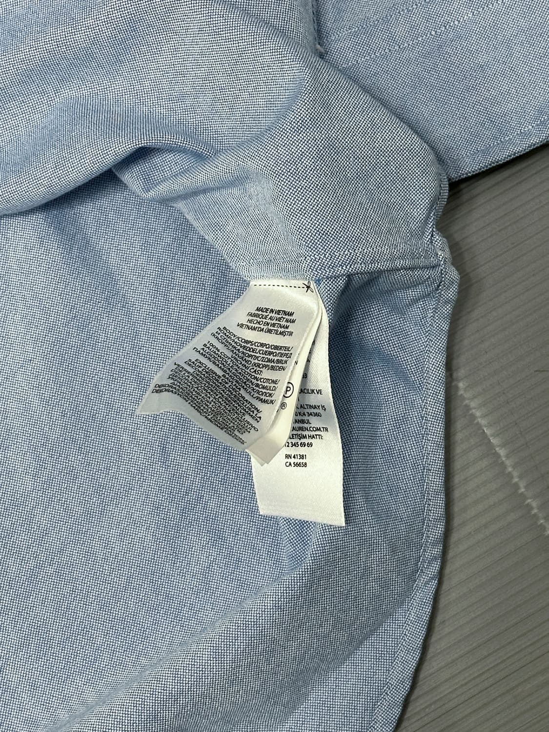 폴로 랄프로렌 클래식 핏 긴팔 셔츠 스카이블루 하늘색 S 상품이미지5