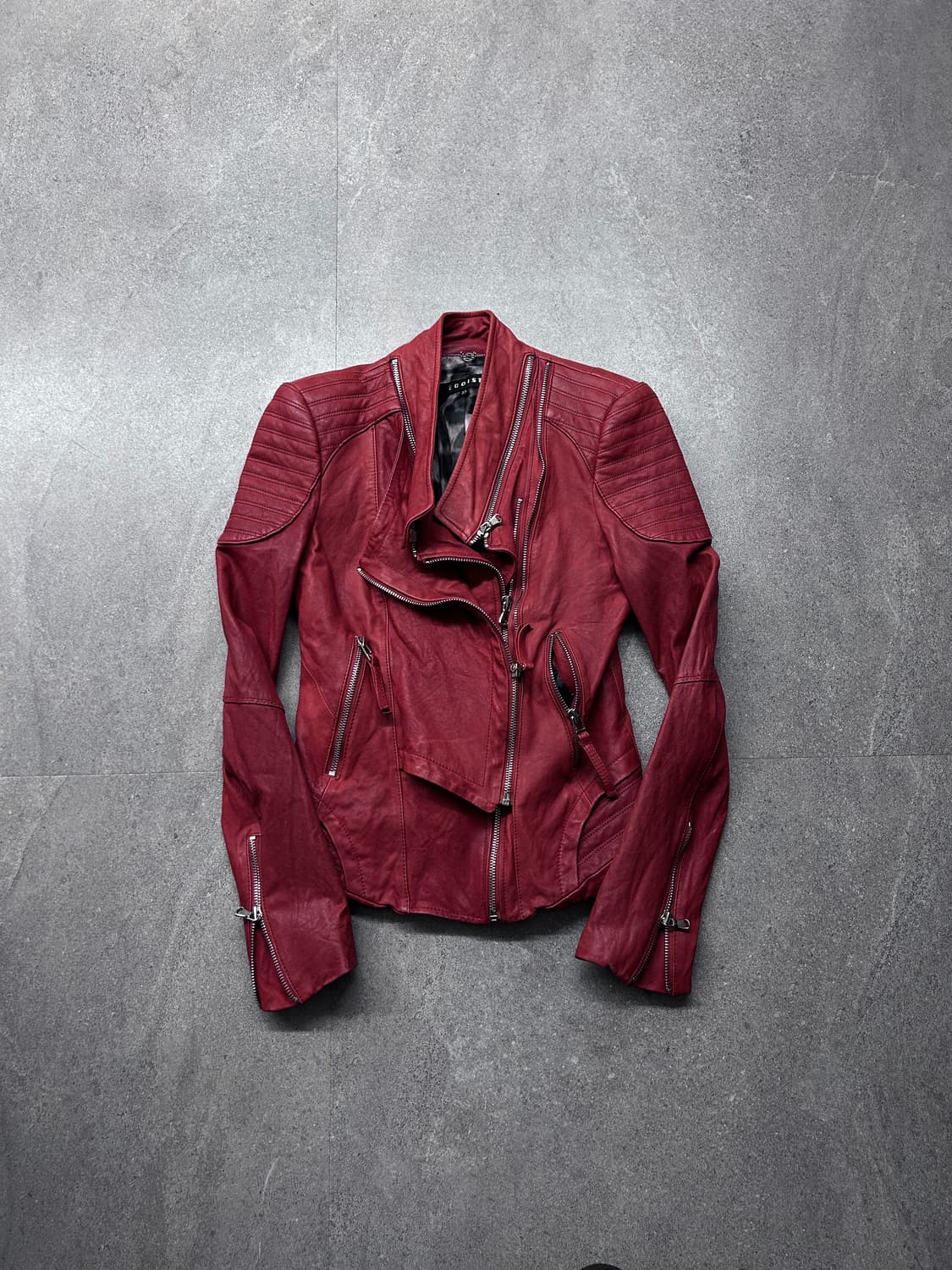 에고이스트 멀티 지퍼 램스킨 자켓 상품이미지4