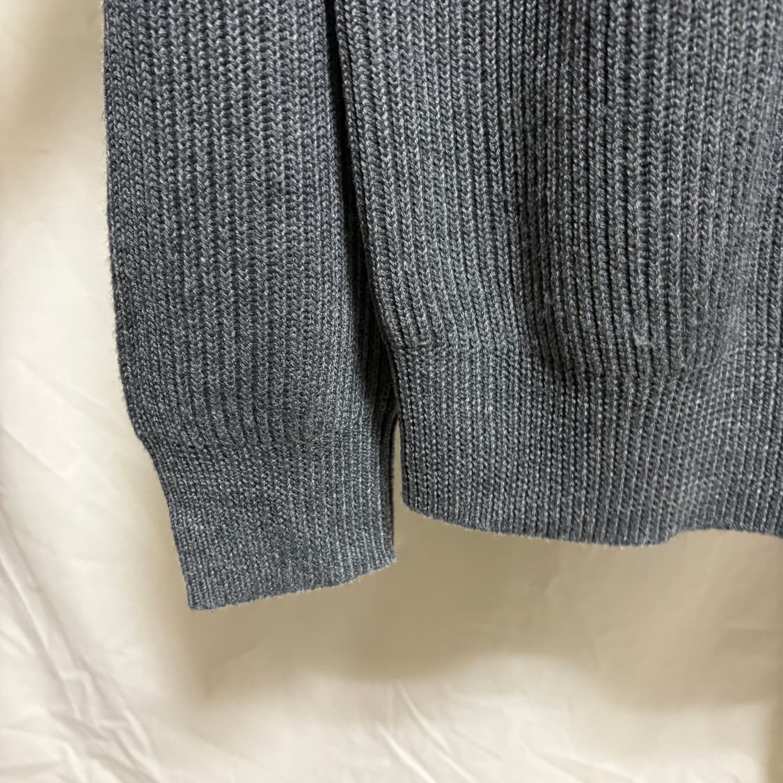 어나더오피스 피셔맨 모크넥 니트 / 그레이, 2(100) 상품이미지6