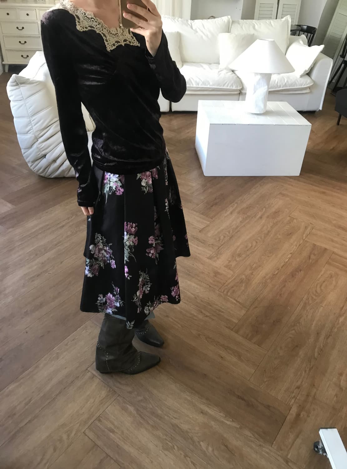 vintage pattern skirt 상품이미지8