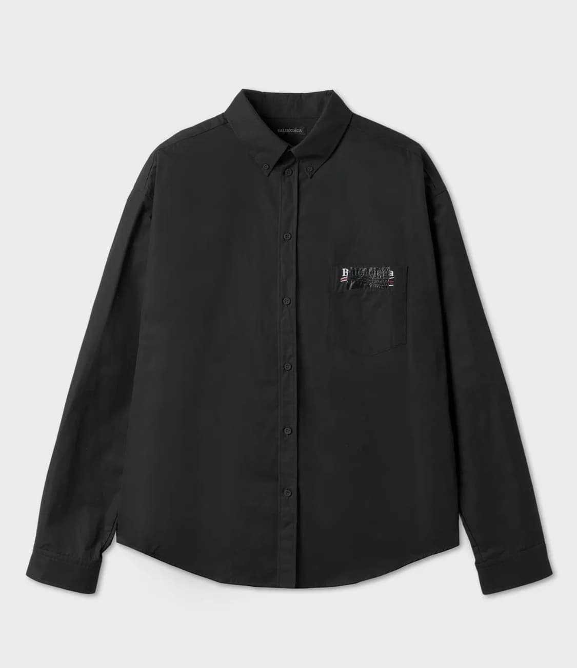 발렌시아가 개퍼 웨이브 로고 셔츠 M 상품이미지1