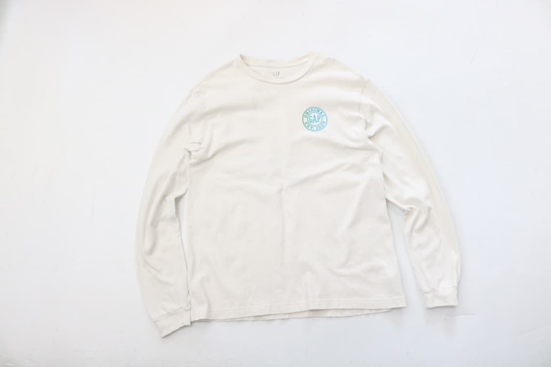 GAP 갭 빈티지 오리지널 EST.1969 그래디언트 로고 롱슬리브 상품이미지5
