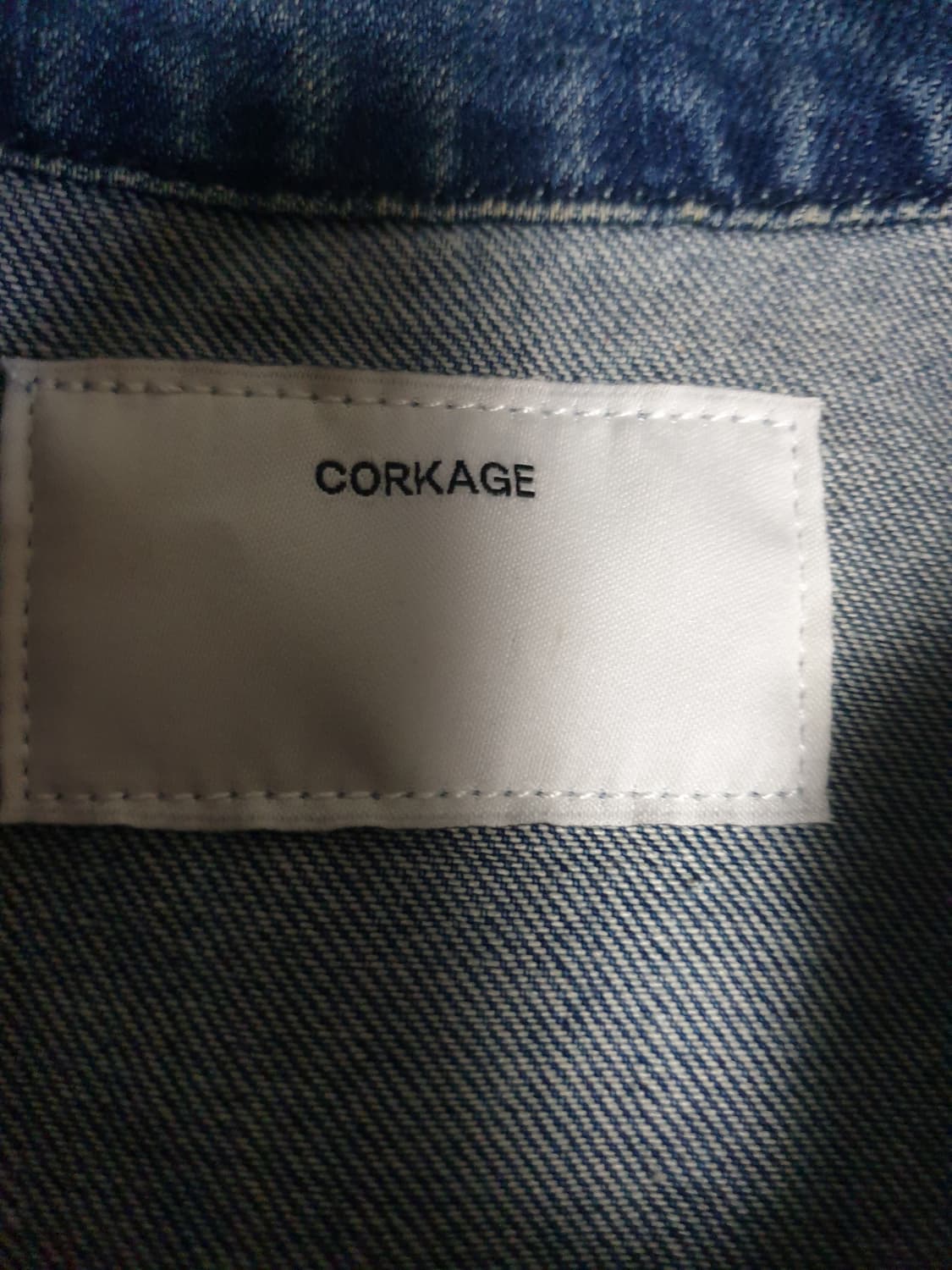 CORKAGE 빈티지워싱 라이더 데님자켓 (F) 상품이미지5