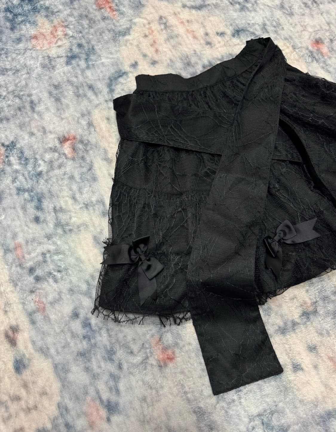 Bodyline goth ribbon prill skirt 상품이미지3