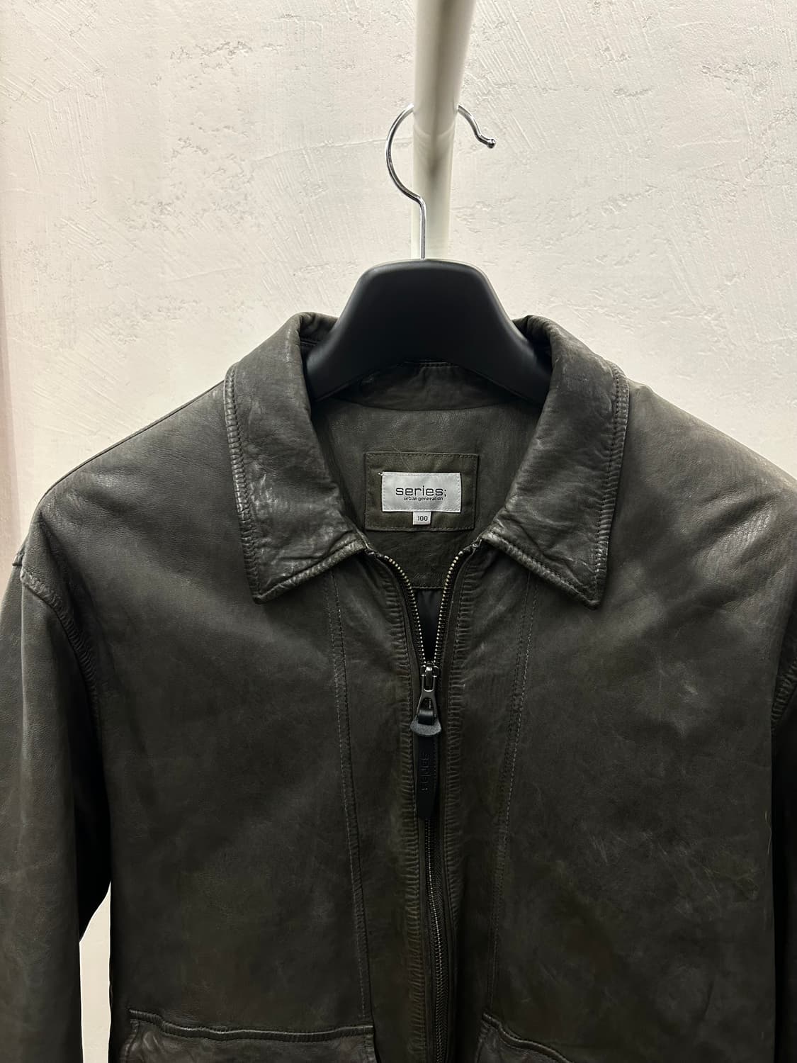 Series 시리드 양가죽 봄버 자켓 블랙 상품이미지3