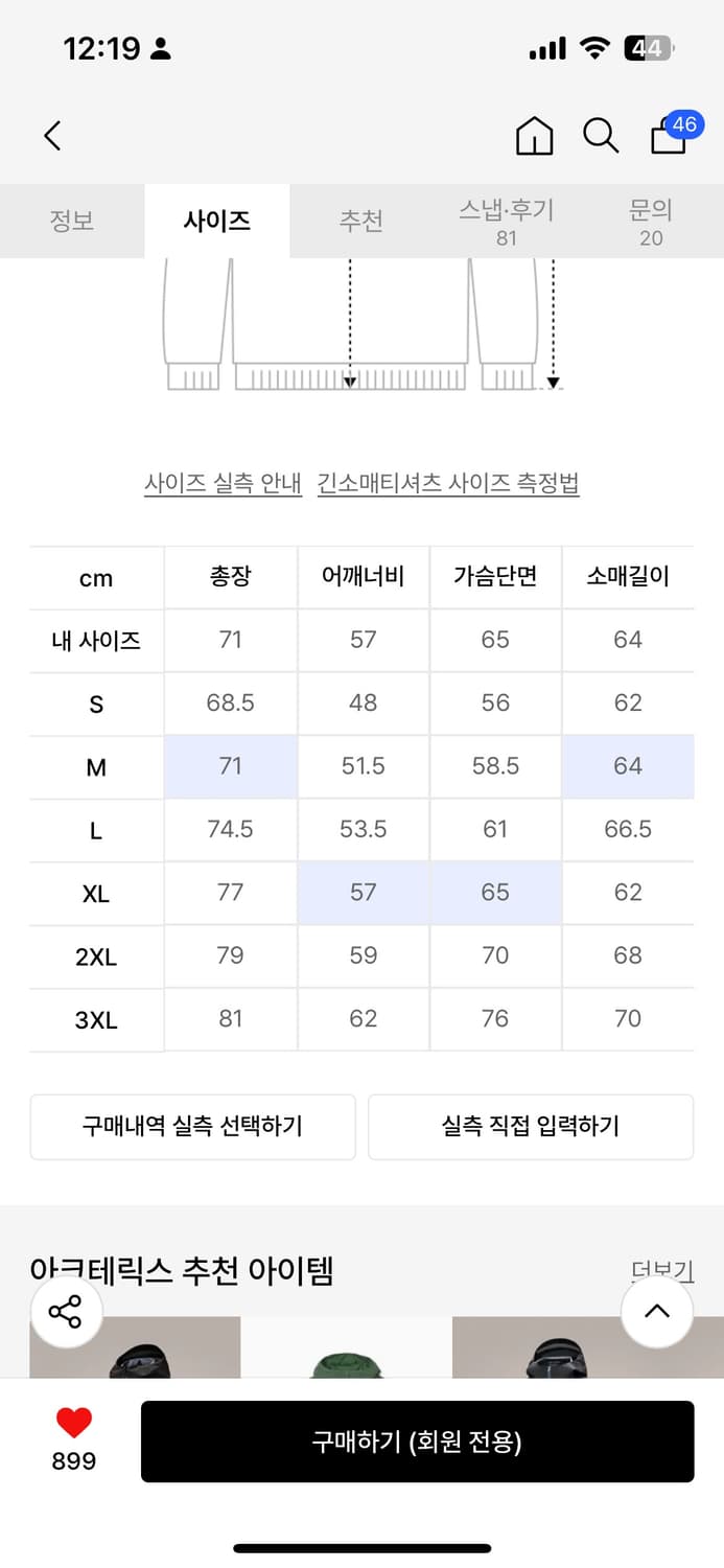 아크테릭스 아톰 후디 M / L 상품이미지5