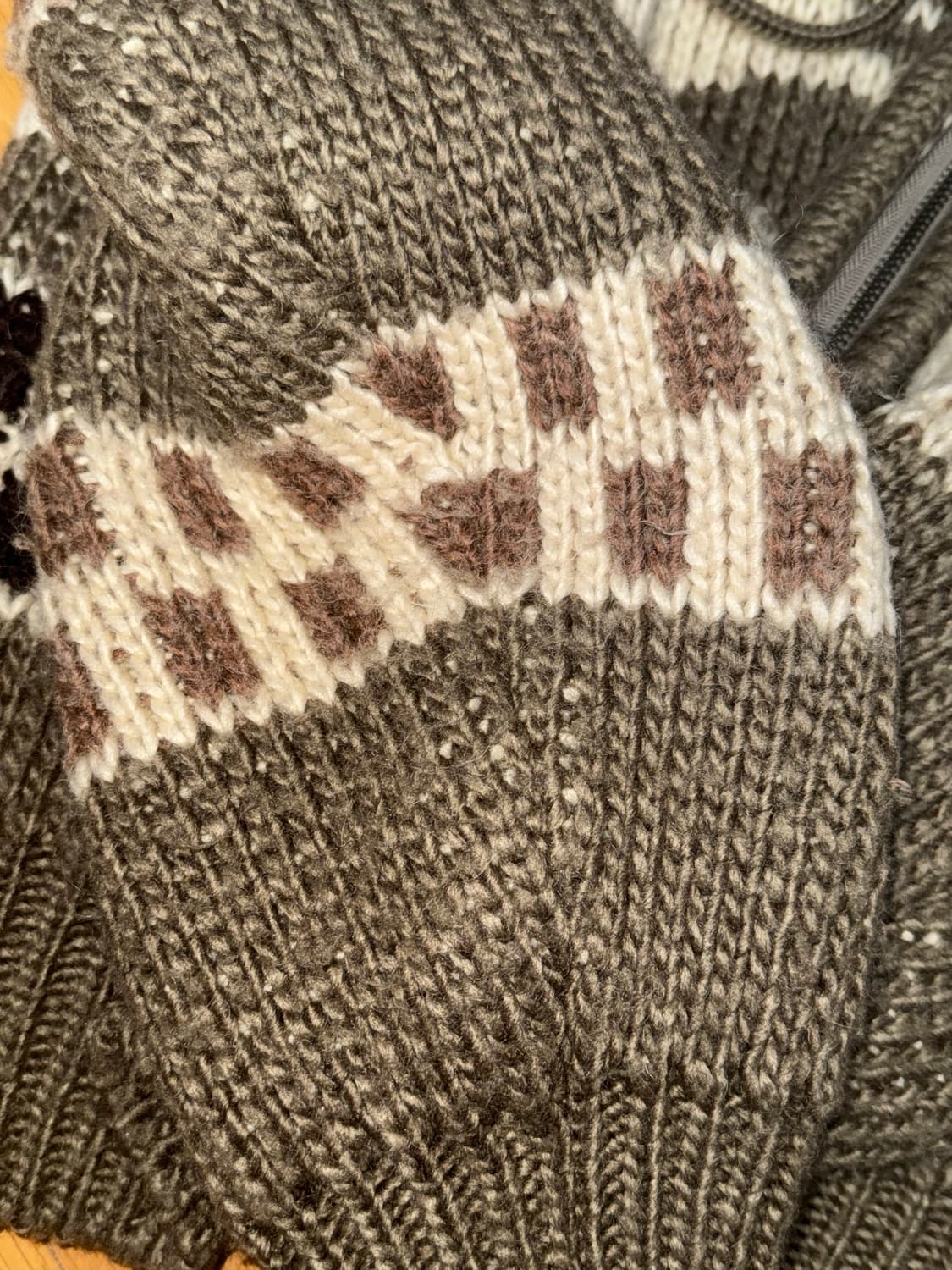 더오픈프로덕트 자카드 니트 후드집업 상품이미지4