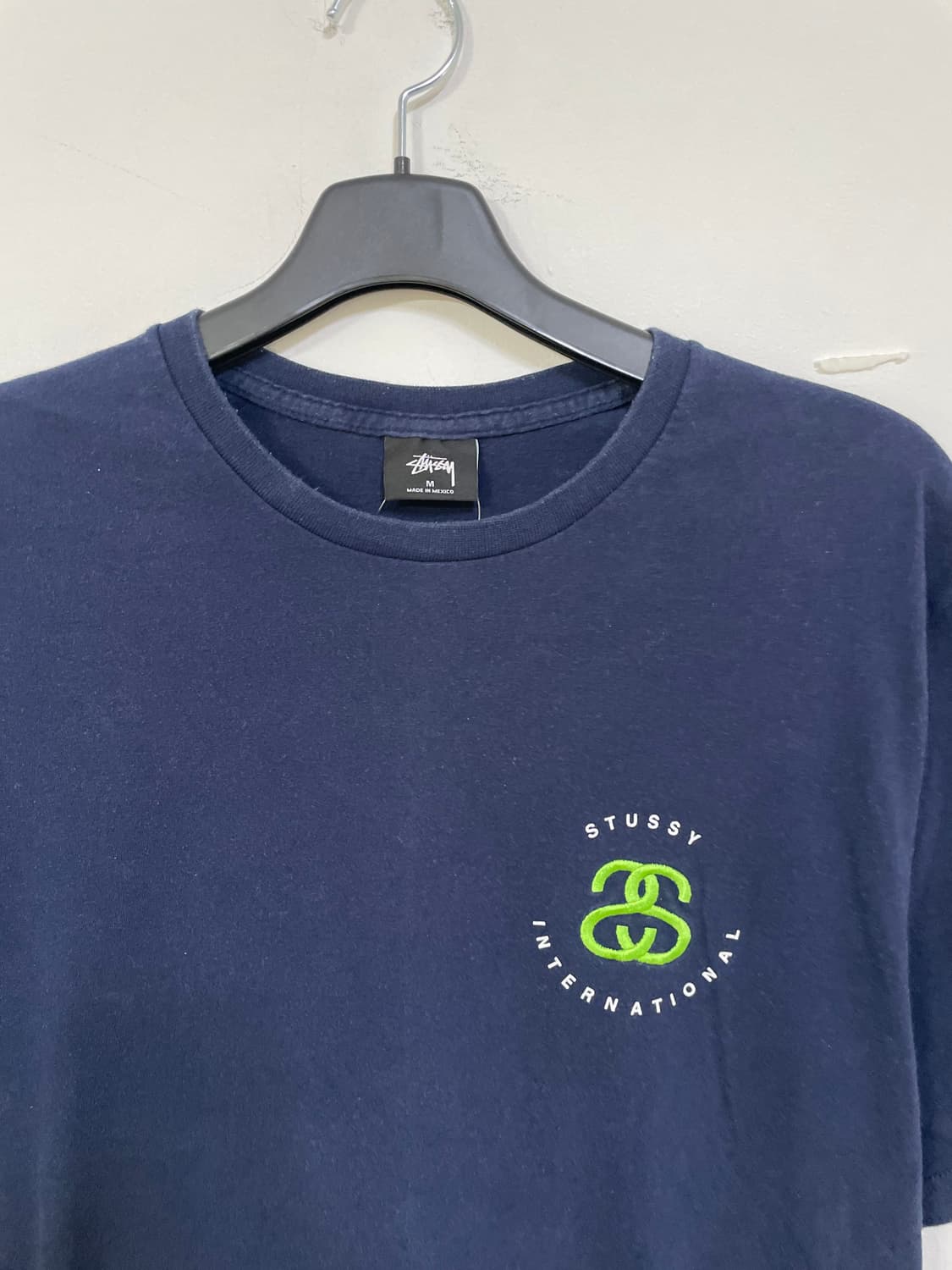 스투시 네이비 인터네셔널 반팔티  상품이미지4