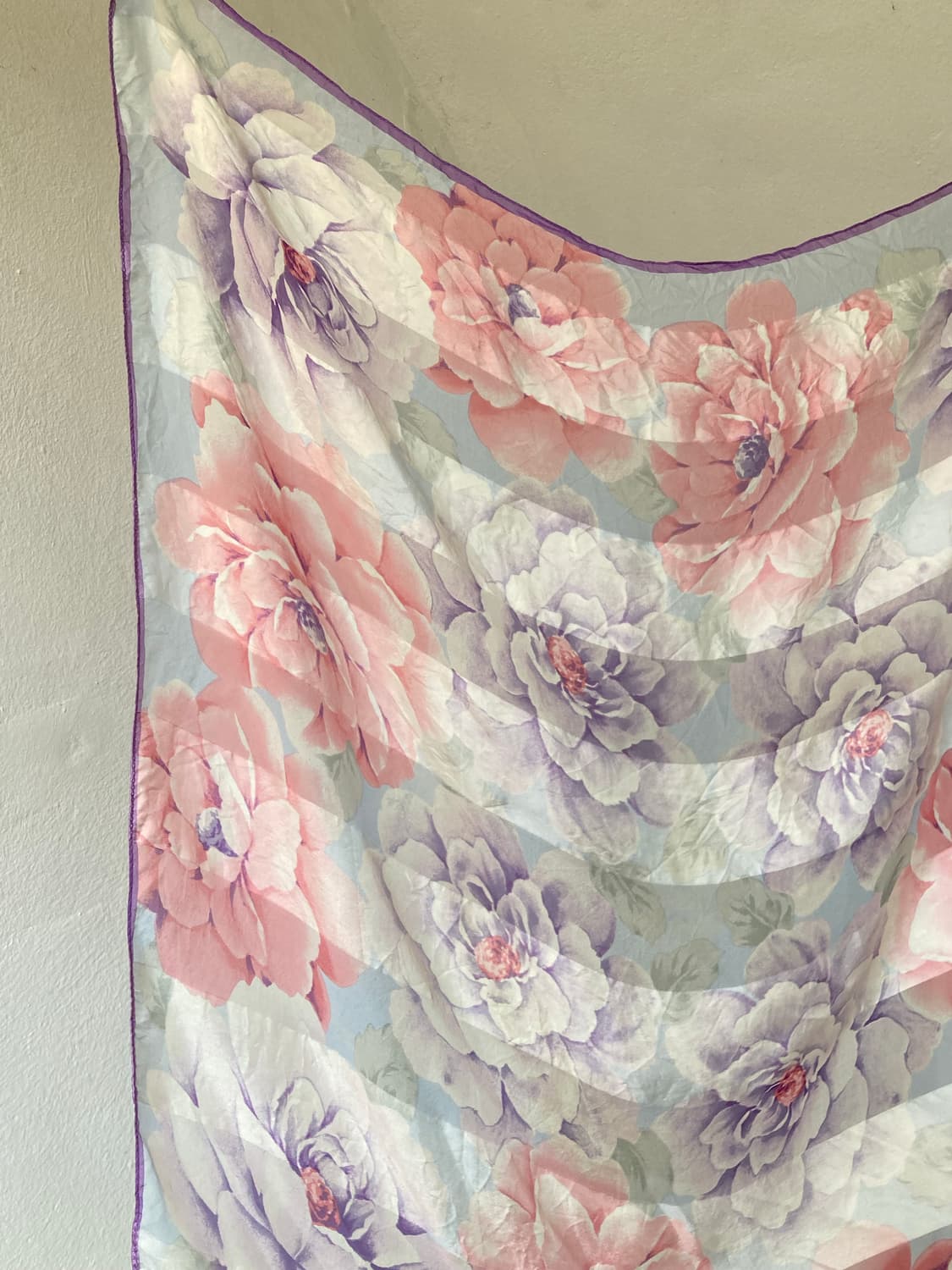 빈티지 플라워 스트라이프 스카프 상품이미지2