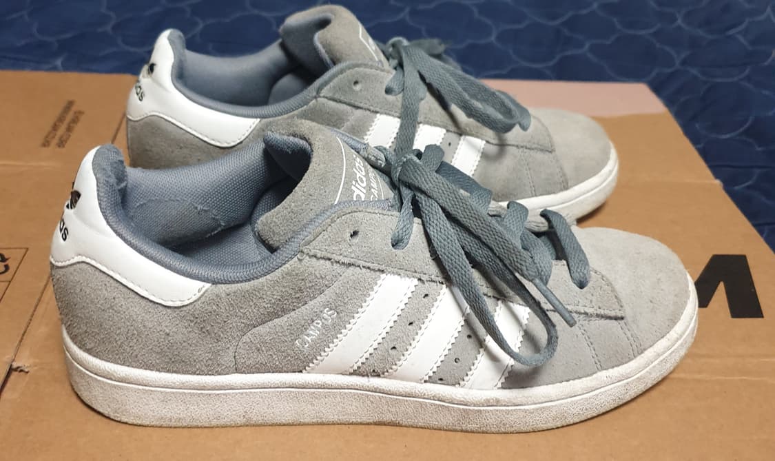 아디다스 캠퍼스2 스웨이드 스니커즈 그레이 (245) 상품이미지3