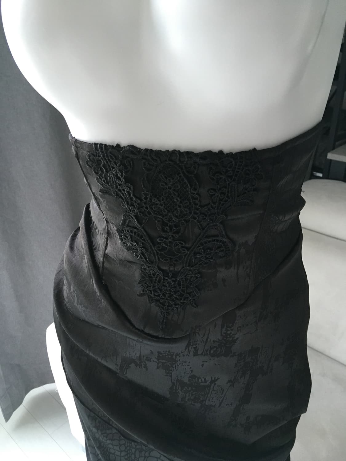 ༒ Gothic drape long skirt 상품이미지4