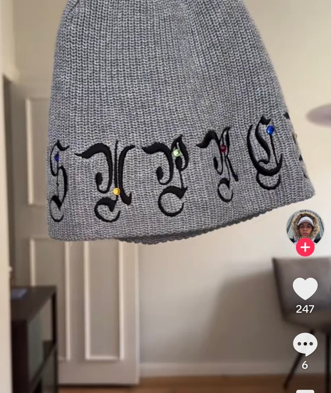 Supreme AOI gems beanie black 상품이미지3