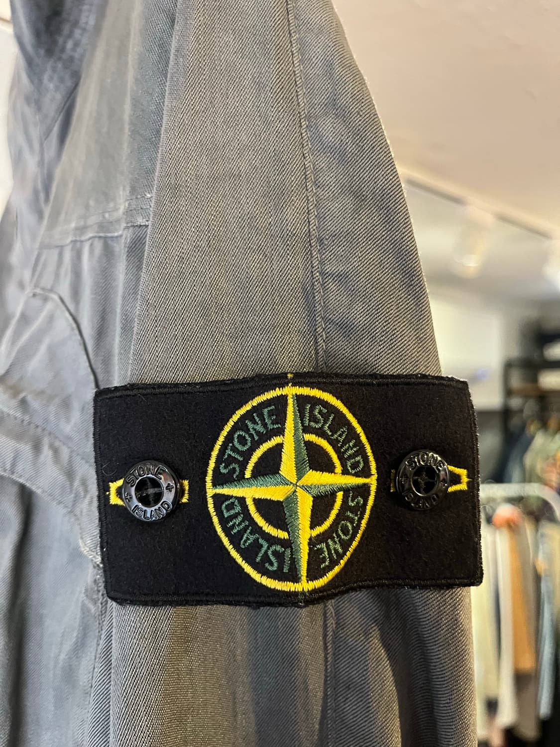 스톤 아일랜드 가먼트 다잉 린넨 나일론 자켓 (이탈리아제) 상품이미지3