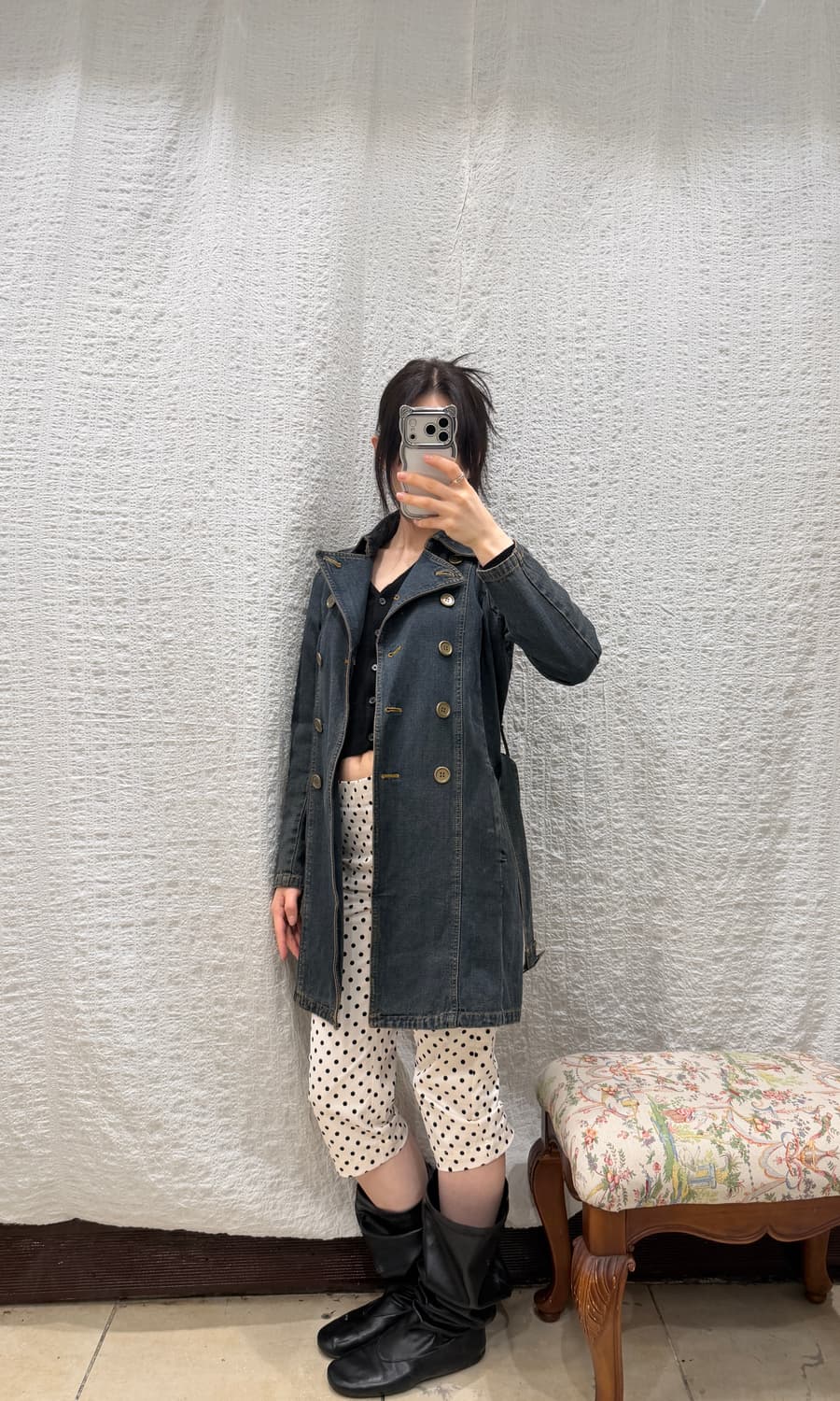 Denim mini ops 상품이미지7