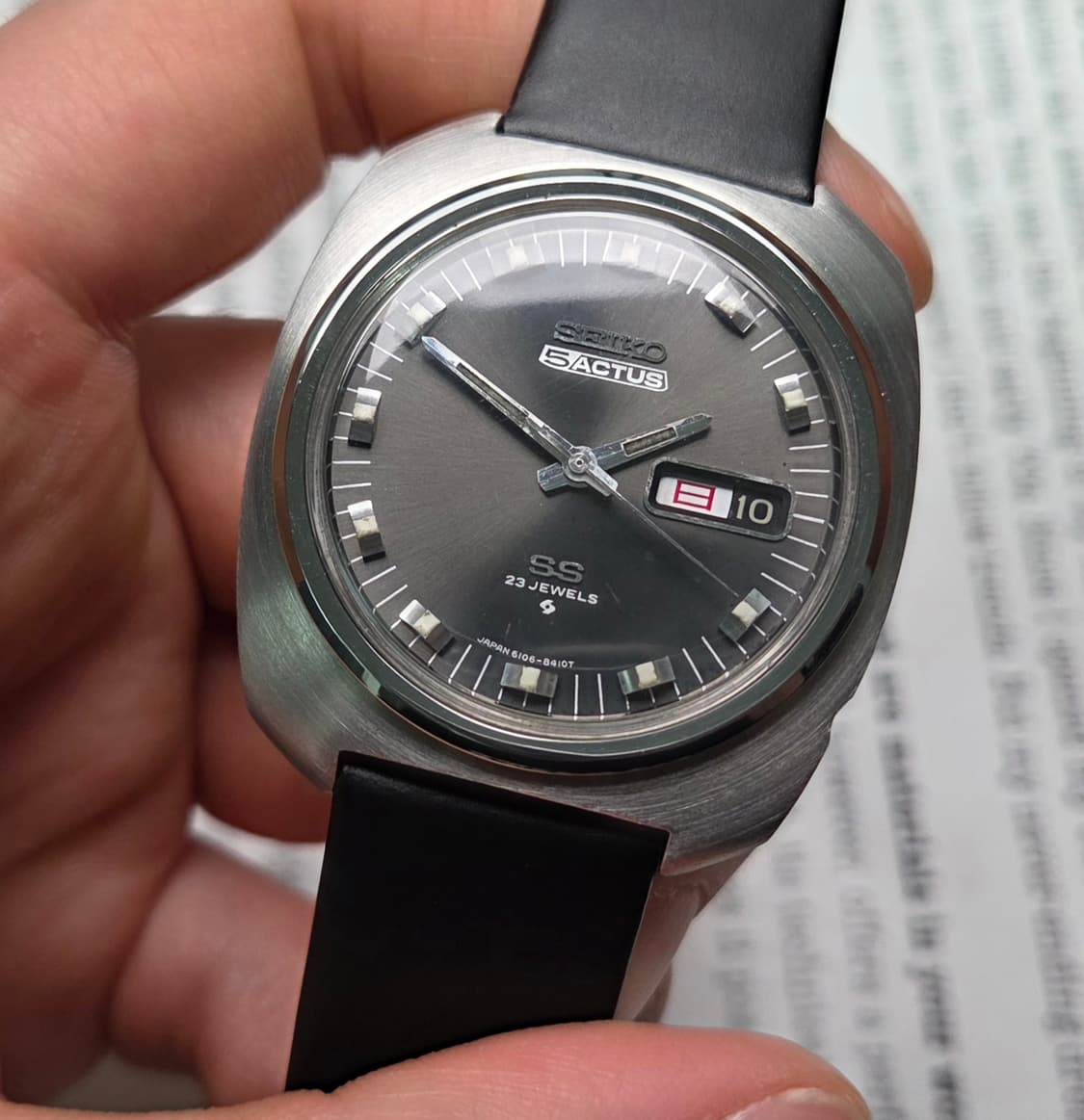 레어] 빈티지 세이코 SS 옥토점보 그레이 희귀모델 한자 데이데이트 
 상품이미지4