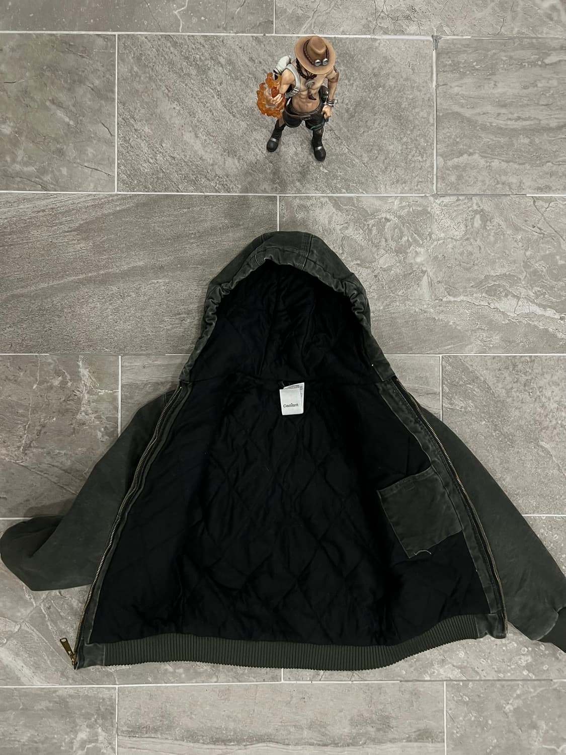 (L) 칼하트 후드 덕 액티브 보이즈 자켓 YYJ130 MOS 모스그린 상품이미지3