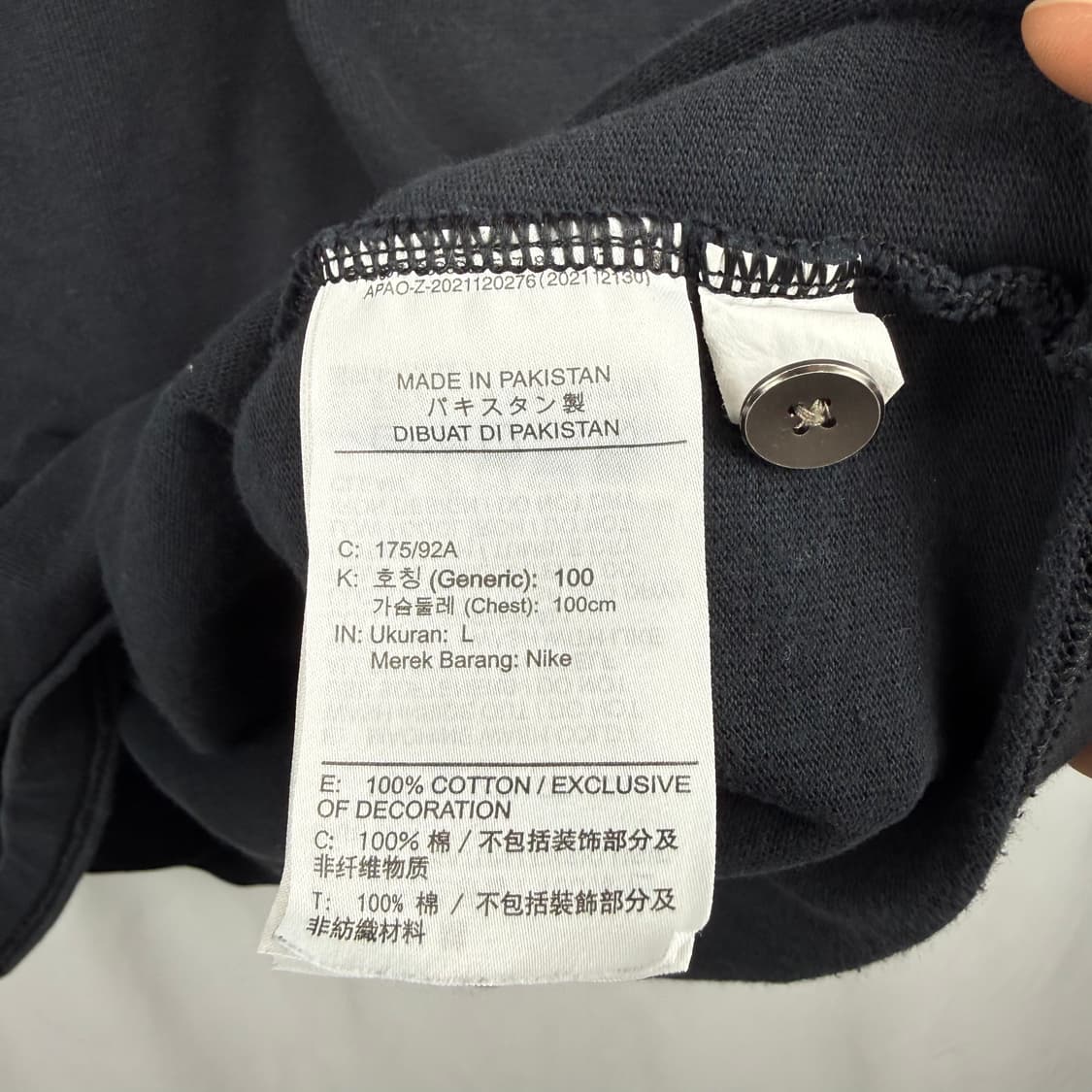 (L) 나이키 클럽 폴로 매치업 반팔 카라 티 블랙 상품이미지4