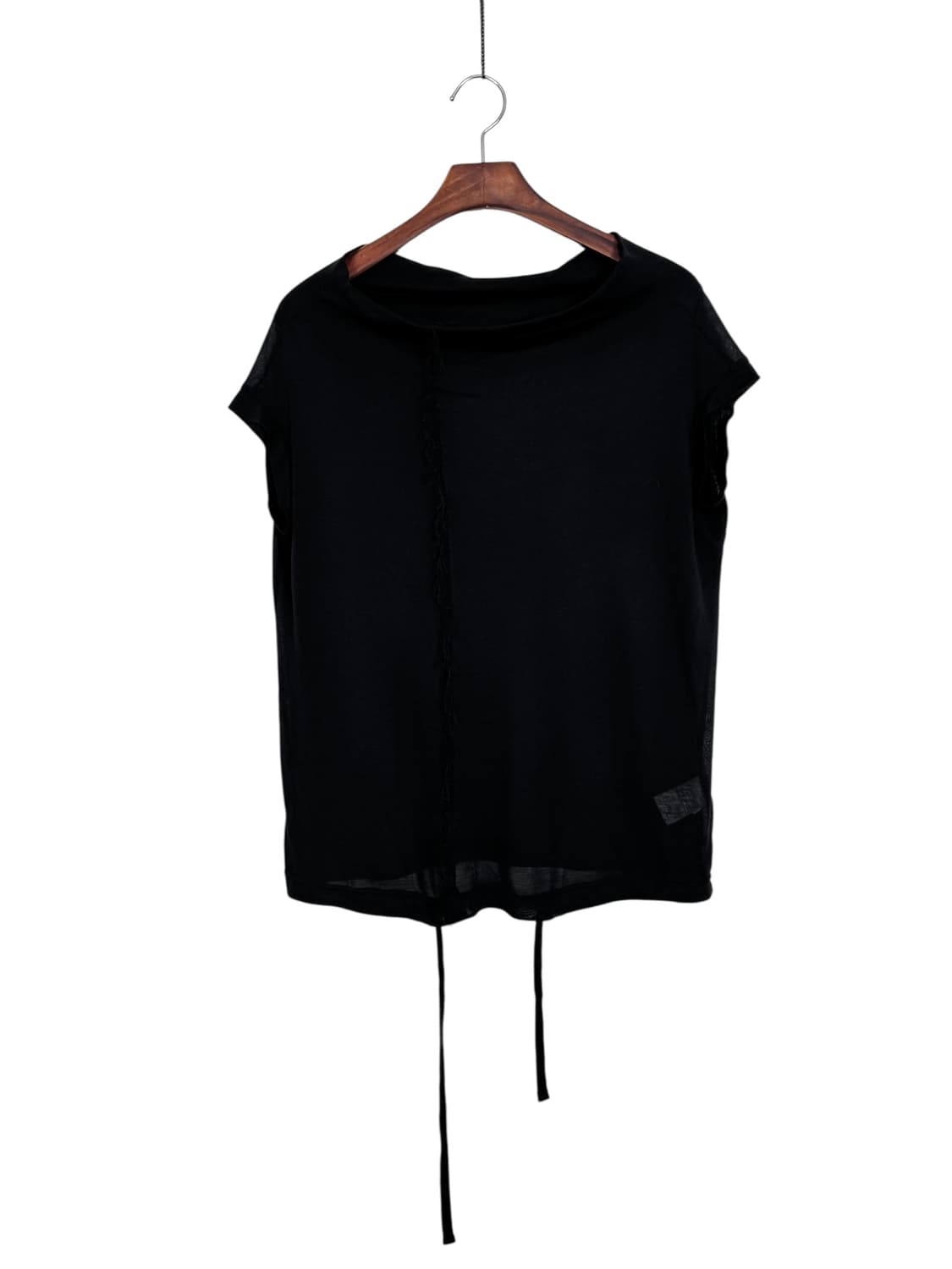 yohji yamamoto + noir rayon sheer top 상품이미지3