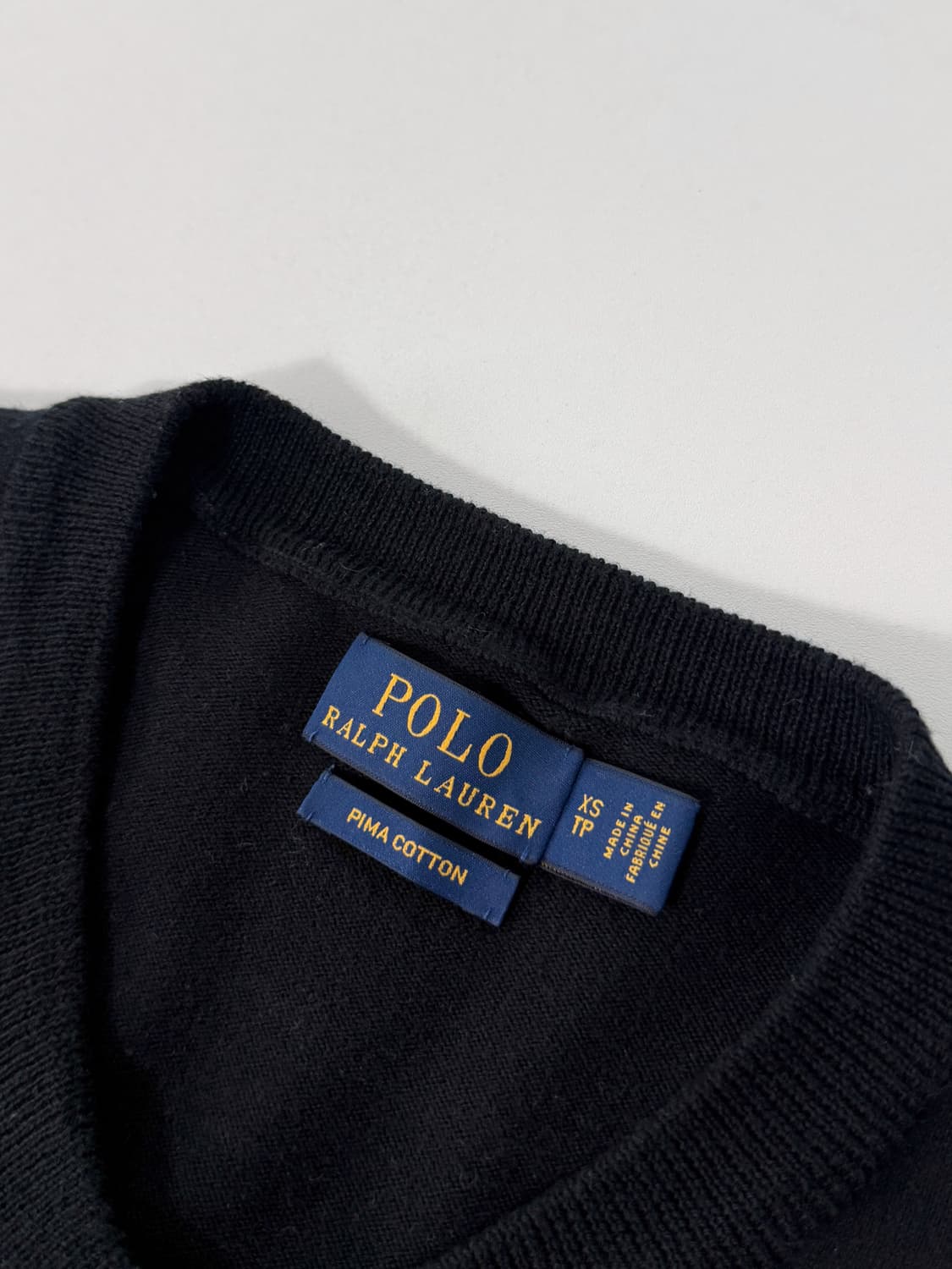 폴로 랄프로렌 신형 블랙 피마코튼 가디건 상품이미지5