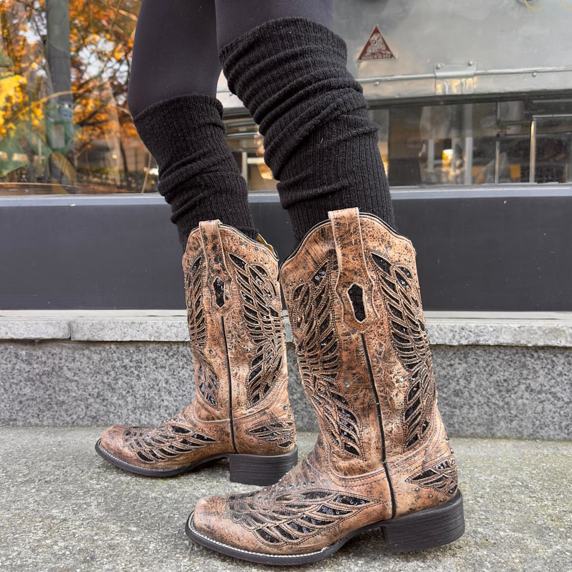00s 코랄 엔젤 윙 블링 웨스턴 부츠 상품이미지9