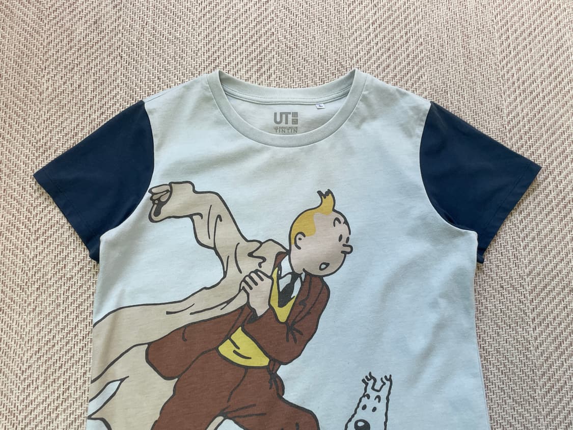 유니클로 x 땡땡의 모험 벨기에  반팔티 상품이미지3