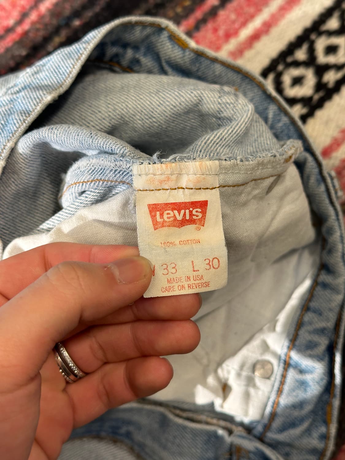 90s 리바이스 USA orange tab 505 W33 L30 상품이미지4