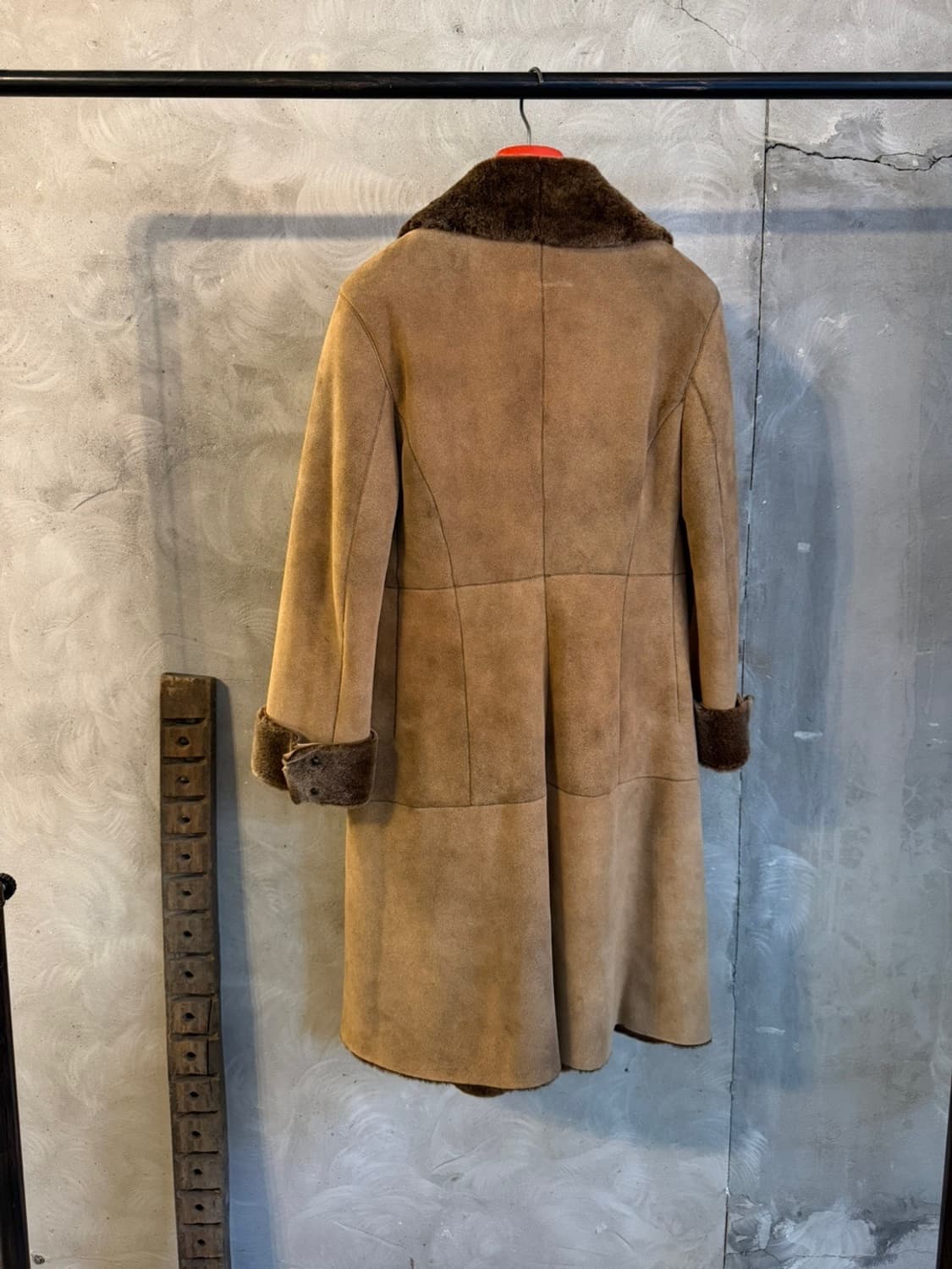 아르마니 꼴레지오니 스웨이드 시어링 레더 코트 55~66 상품이미지10