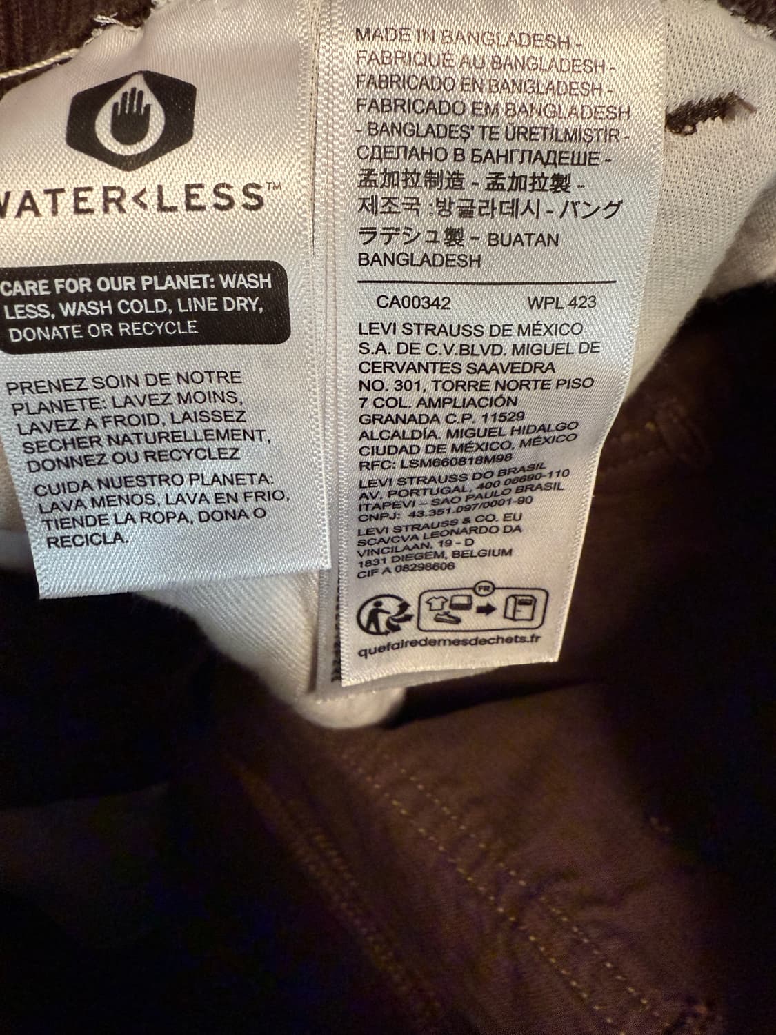 리바이스 브라운 코듀로이 카고팬츠 30-36 상품이미지6