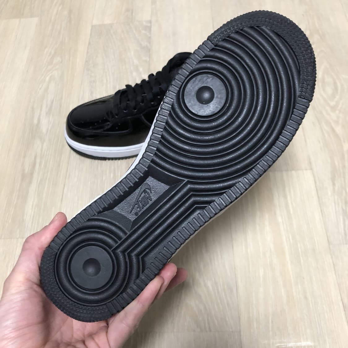 (270) 새상품 나이키 에어포스 1 07 프리미엄 블랙 리플렉티브 실버 상품이미지7