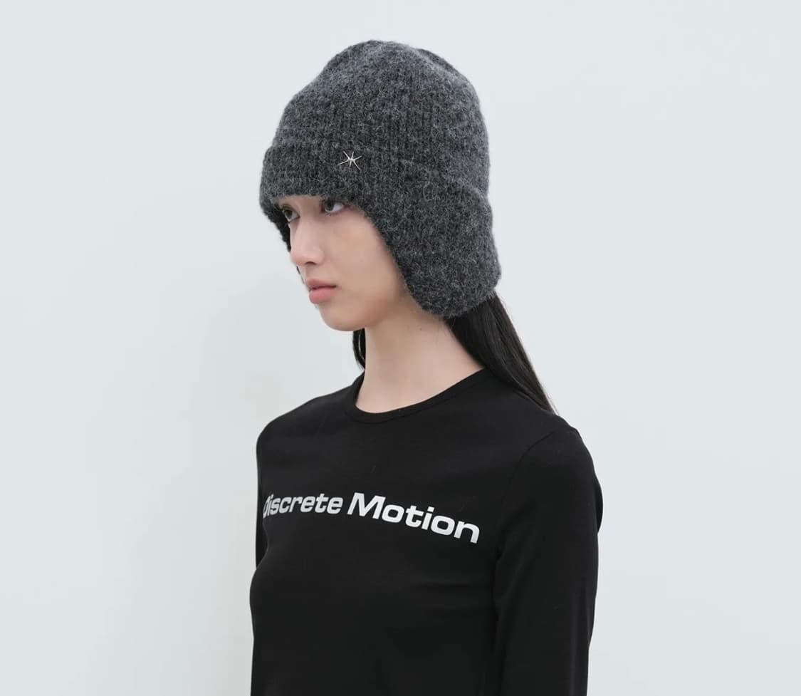 [YUNSE] TROOPER HAT - CHARCOAL 상품이미지5