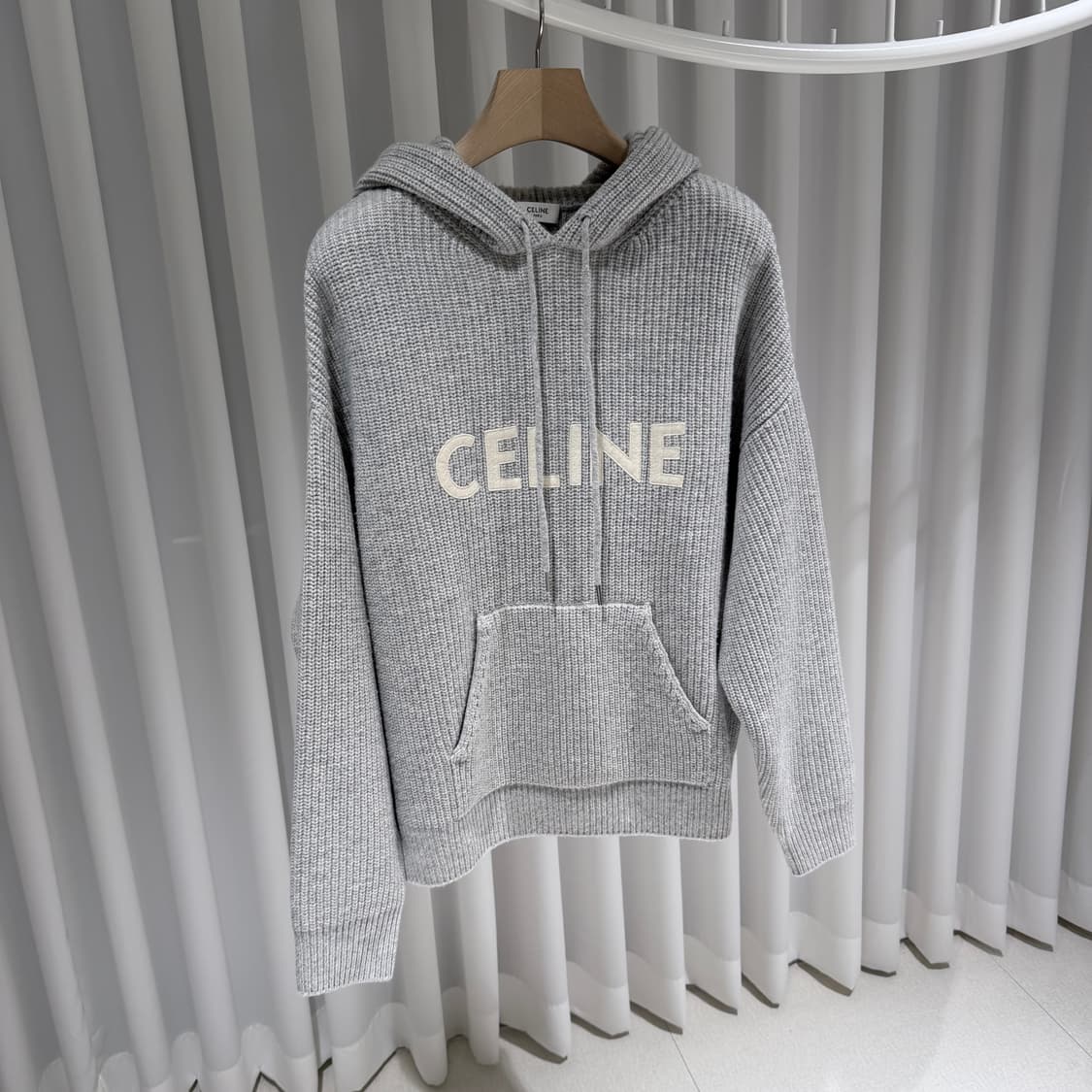 (A+/S) / 셀린느 울리브드 그레이 니트 후드 상품이미지3
