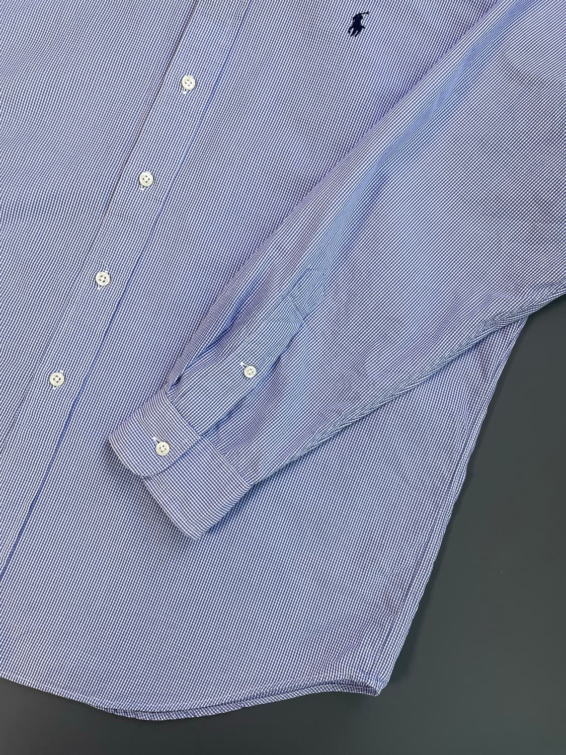 [L] 폴로 랄프로렌 코튼 깅엄 셔츠 BLAKE 핏 상품이미지5