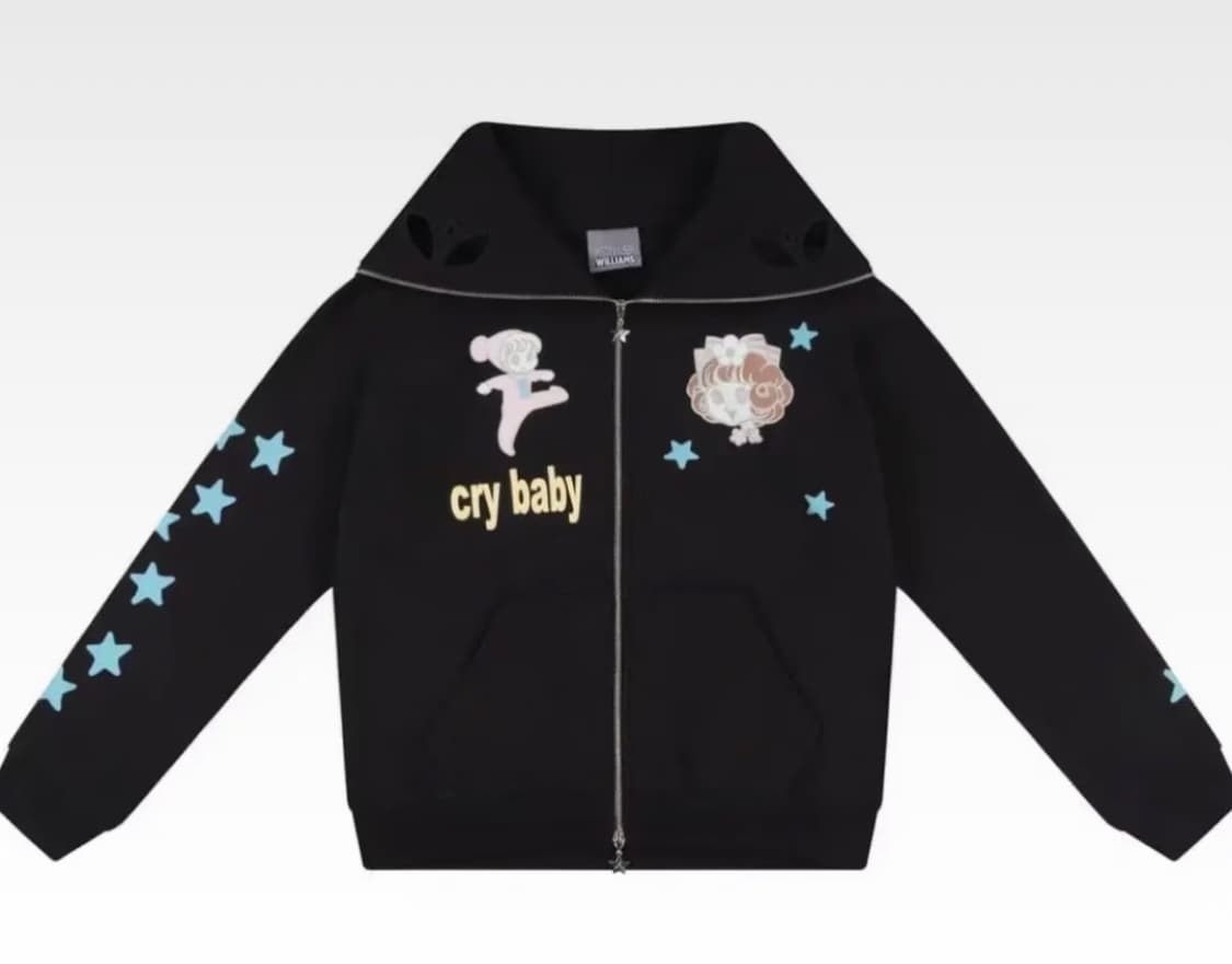Ashley Williams 애슐리윌리엄스 cry baby 후드집업 상품이미지1