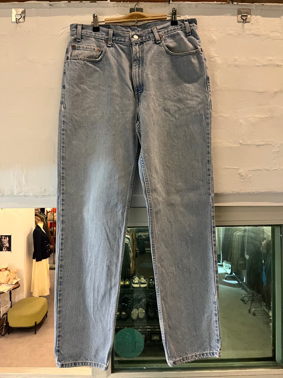 Levis 550 릴랙스드 워싱 데님 진 36x34 상품이미지3