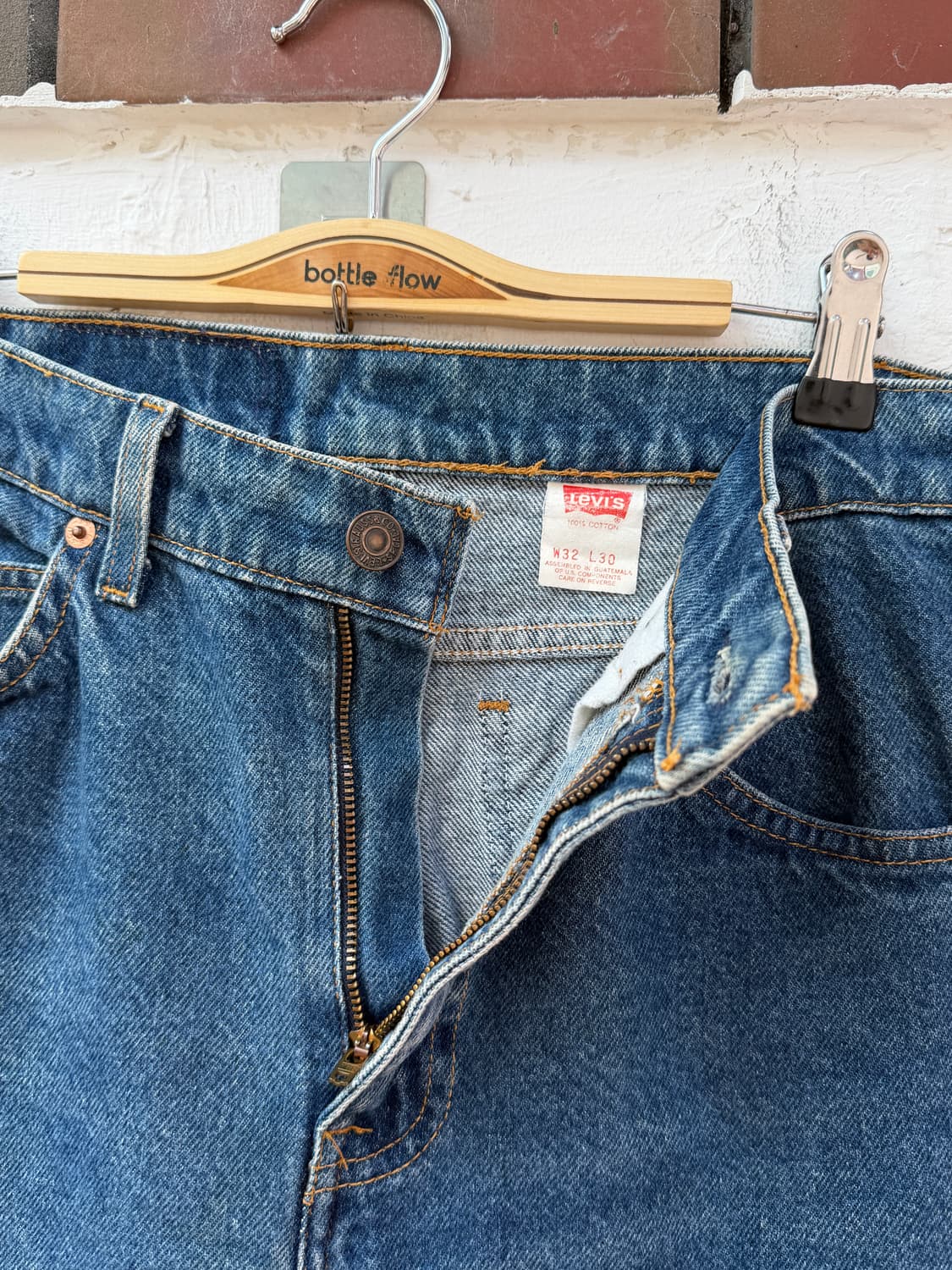 Levis 505 오렌지 탭 데님 팬츠 W32 x L30 상품이미지3