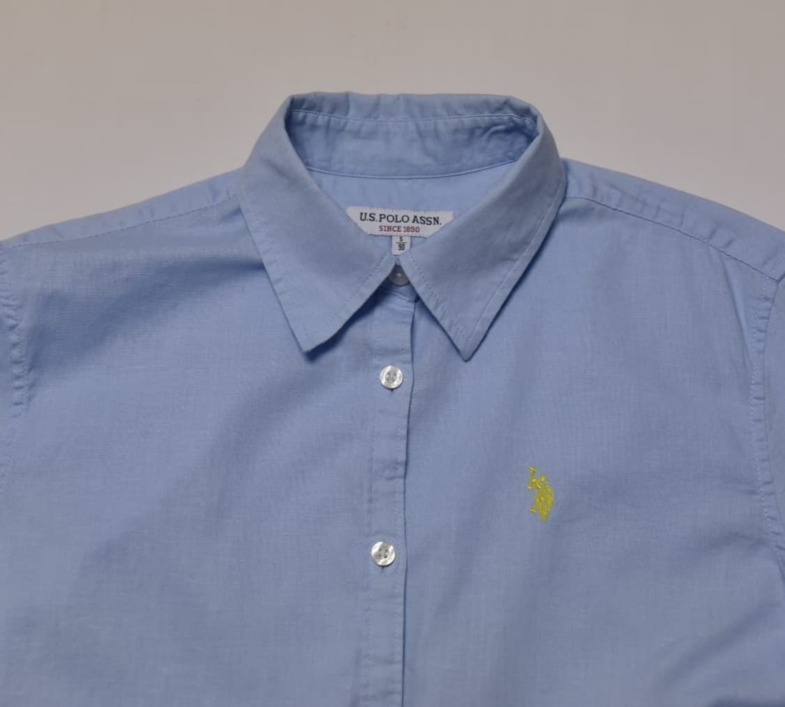 U.S. POLO ASSN. 하늘색 반팔 셔츠 S (90) 상품이미지2