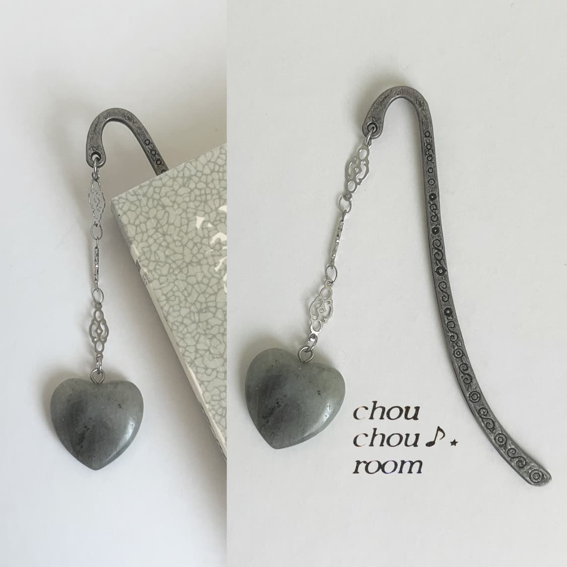 메탈 펜던트 책갈피 ⊰dreamy heart⊱ bookmark 상품이미지4