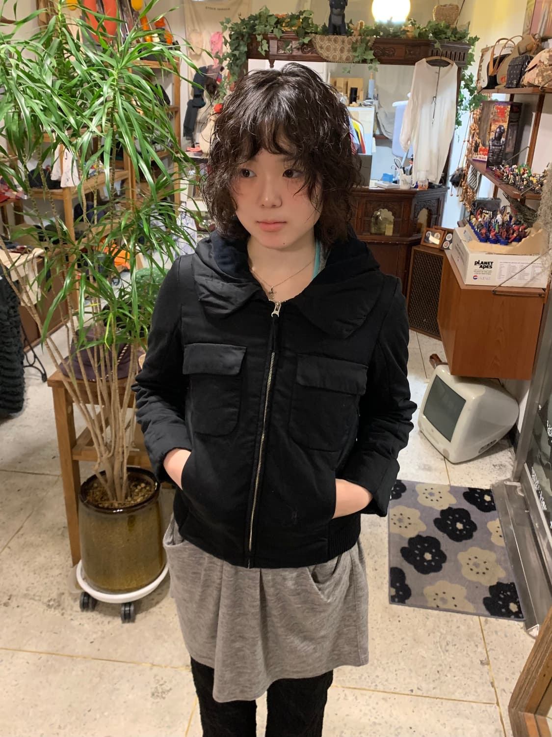 레이빔즈 하이 코듀로이 카라 자켓 상품이미지1