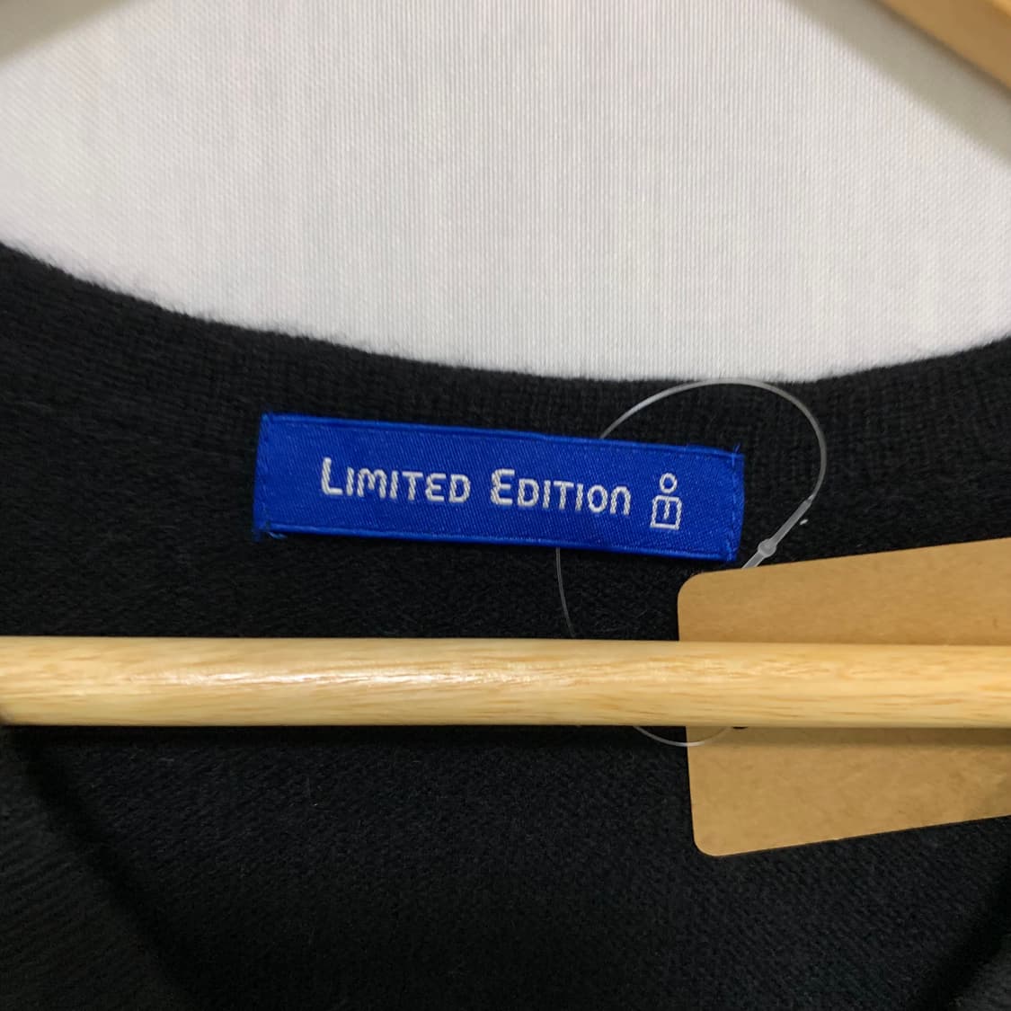 리미티드에디션 블랙 캐시미어 100 니트 조끼 L 빈티지 상품이미지3