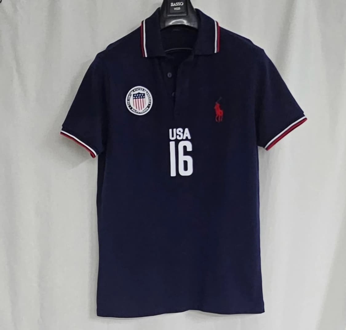 (정품)95~100폴로랄프로렌USA 16 빅포니 카라 반팔 티셔츠 상품이미지1