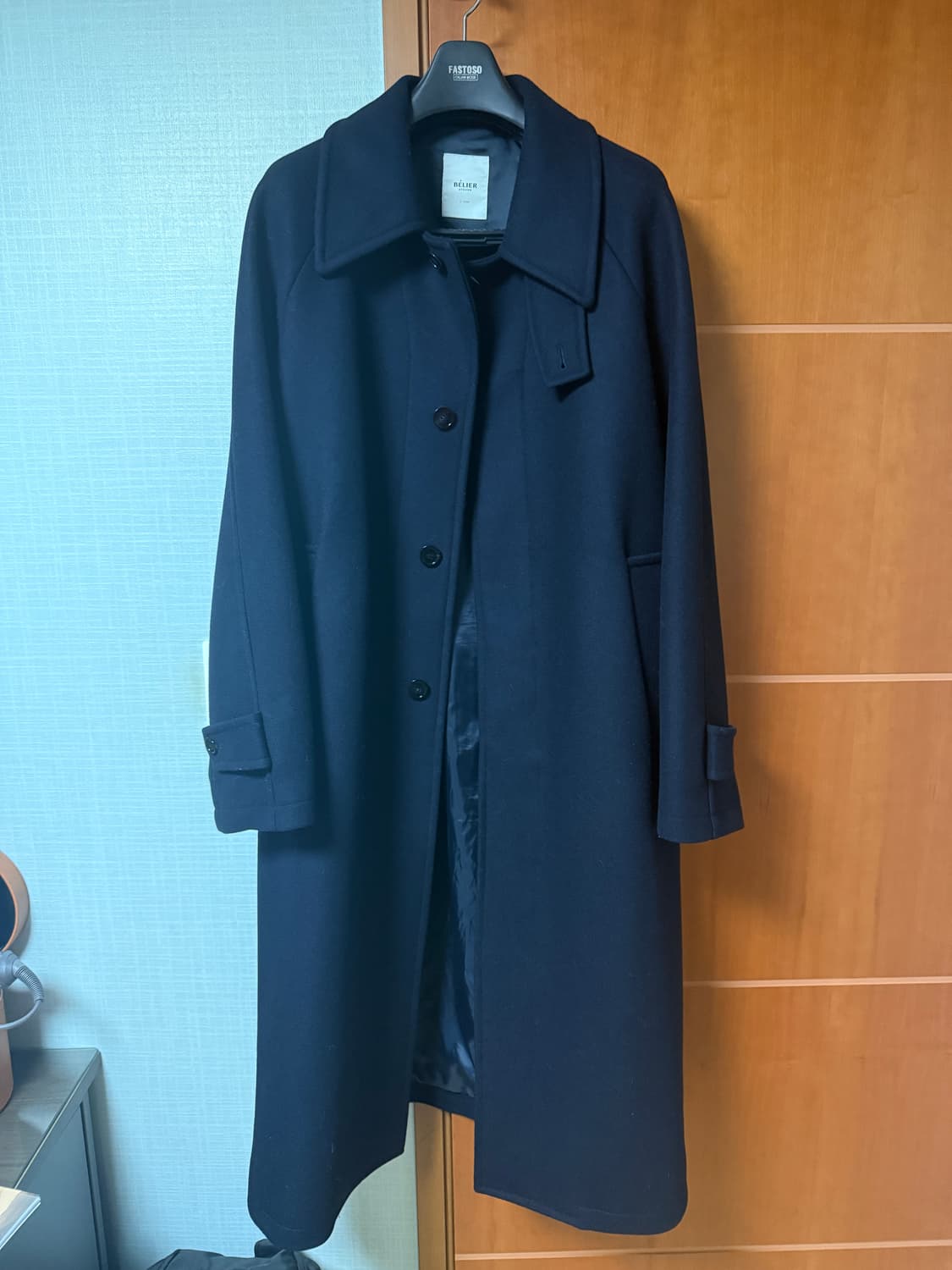 벨리에 발마칸 코트 네이비 상품이미지2