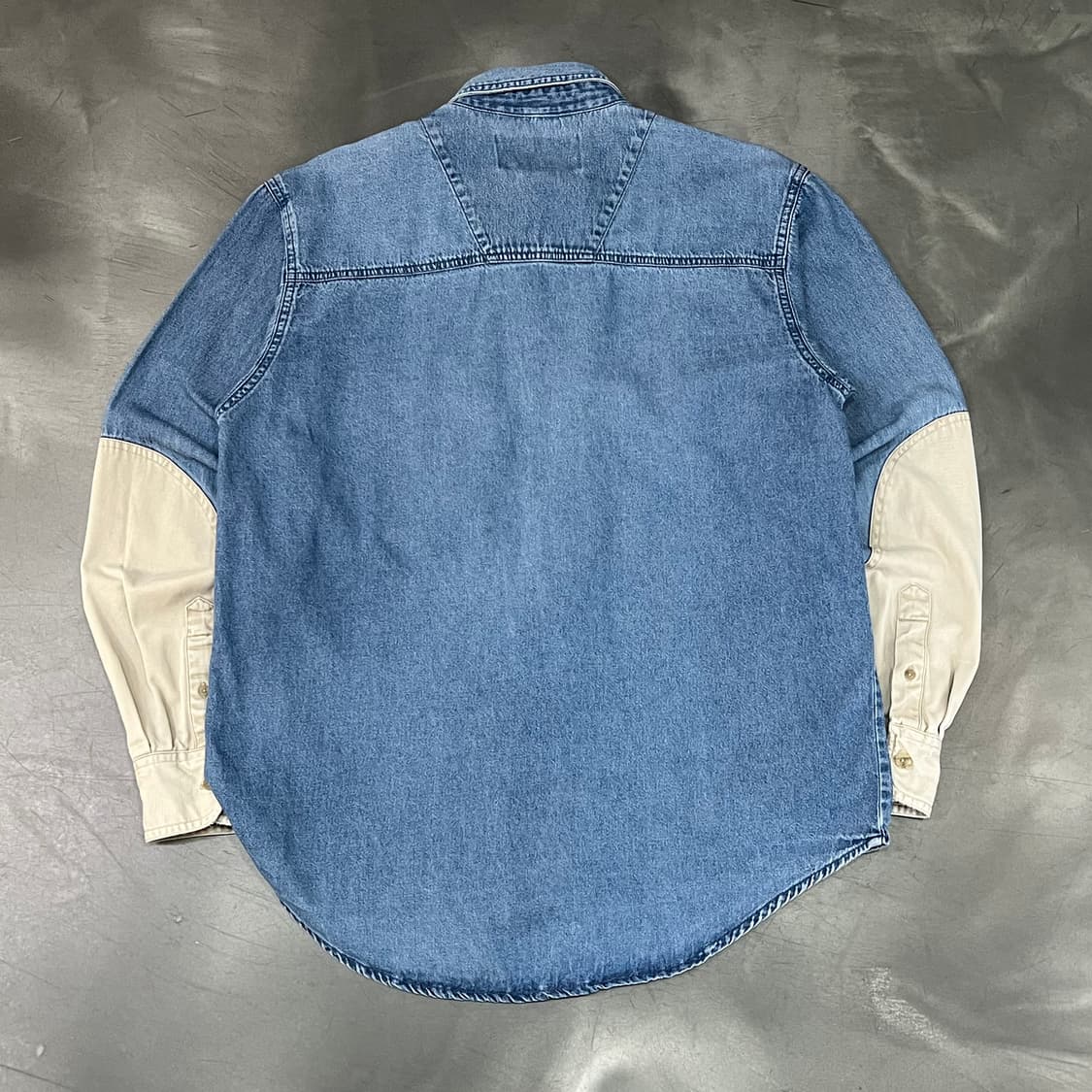  랭글러 배색 워크 데님셔츠 y16133 상품이미지2