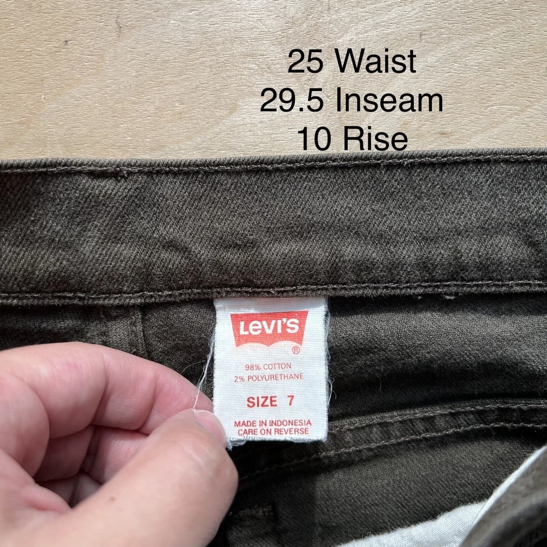 리바이스 빈티지 10912 슬림 핏 테이퍼드 레그 오렌지 탭 블랙 진 상품이미지5