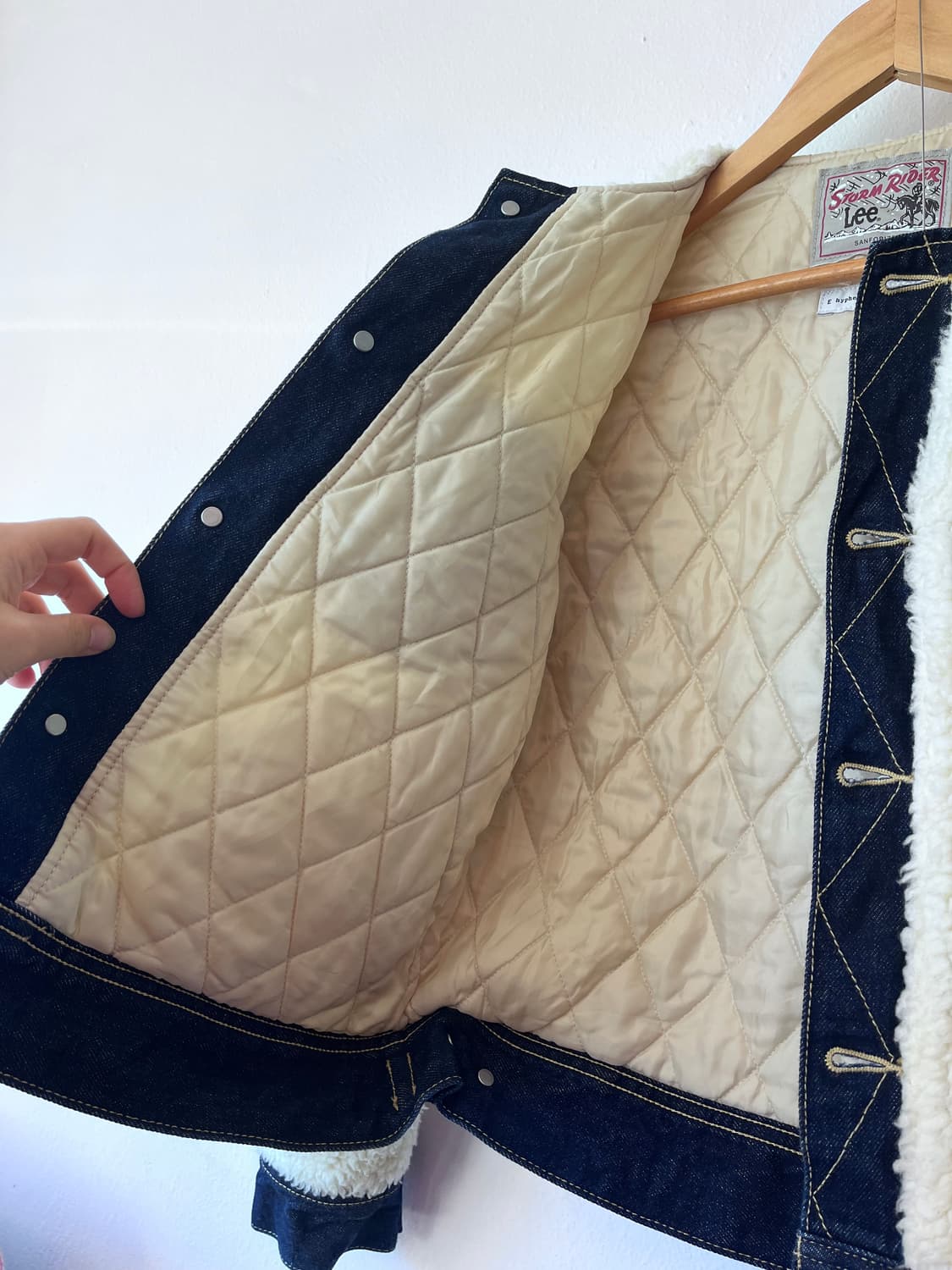 LEE 여성 노카라누빔부클자켓 M사이즈 상품이미지4