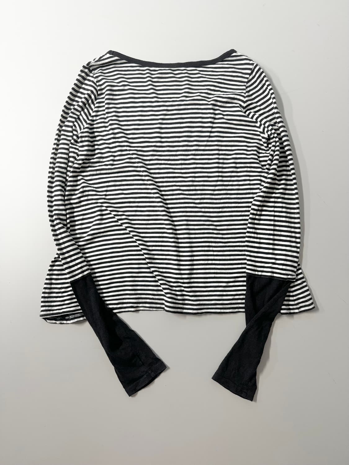 핸드 워머 슬리브 스트라이프 패턴 티 상품이미지8