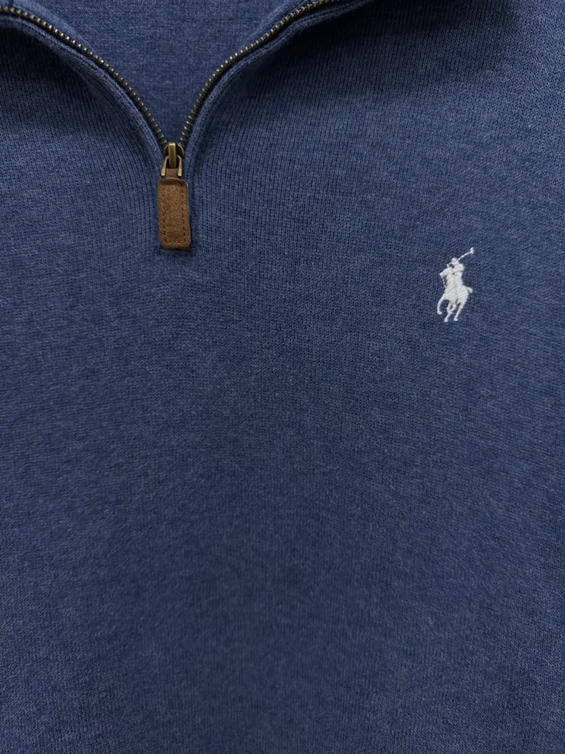 폴로 하프집업 니트 블루 (XL)  상품이미지4