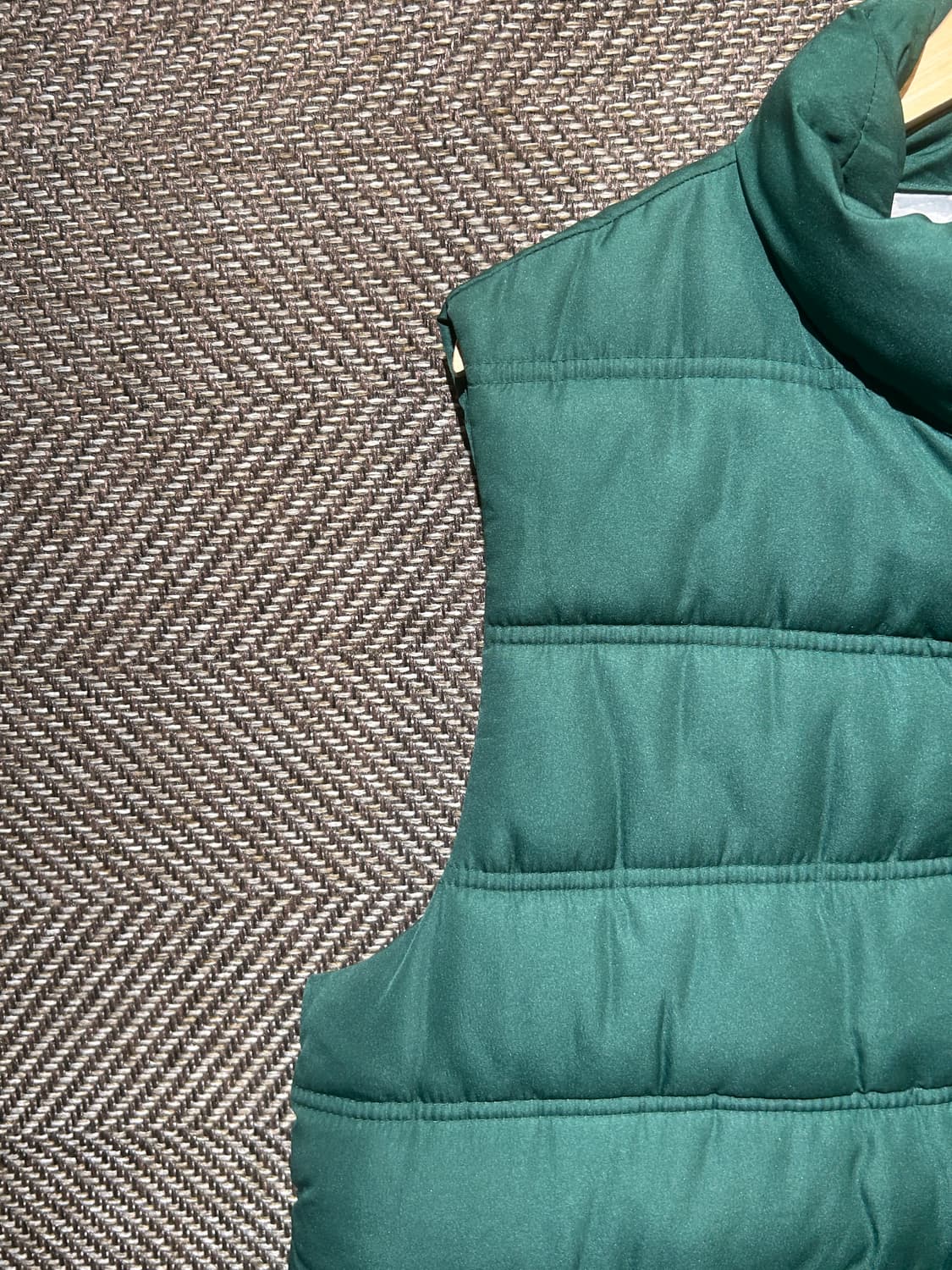 90s올드갭 패딩 베스트 빈티지그린 상품이미지4