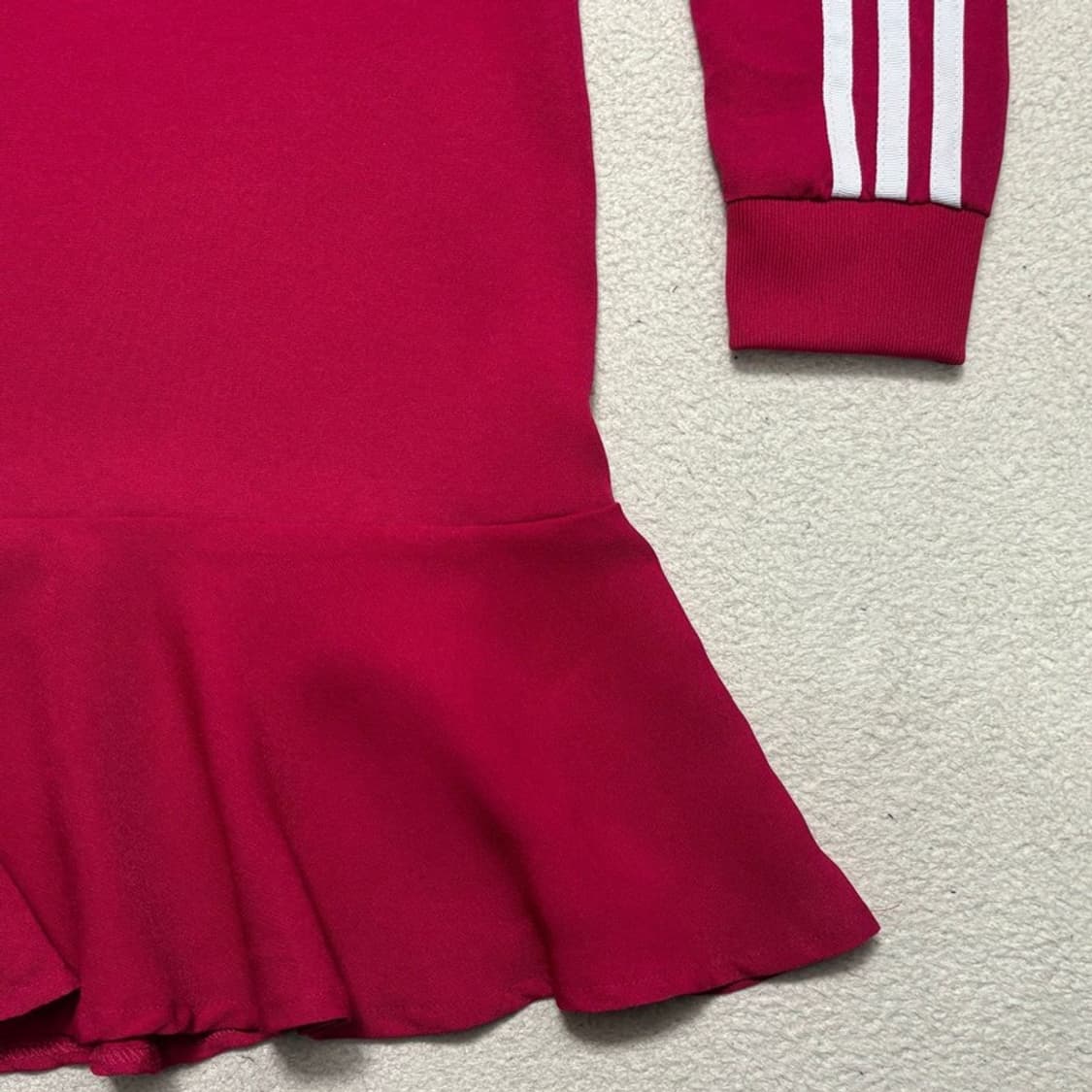 ADIDAS 삼선 스트라이프 원피스 핑크 S 상품이미지3