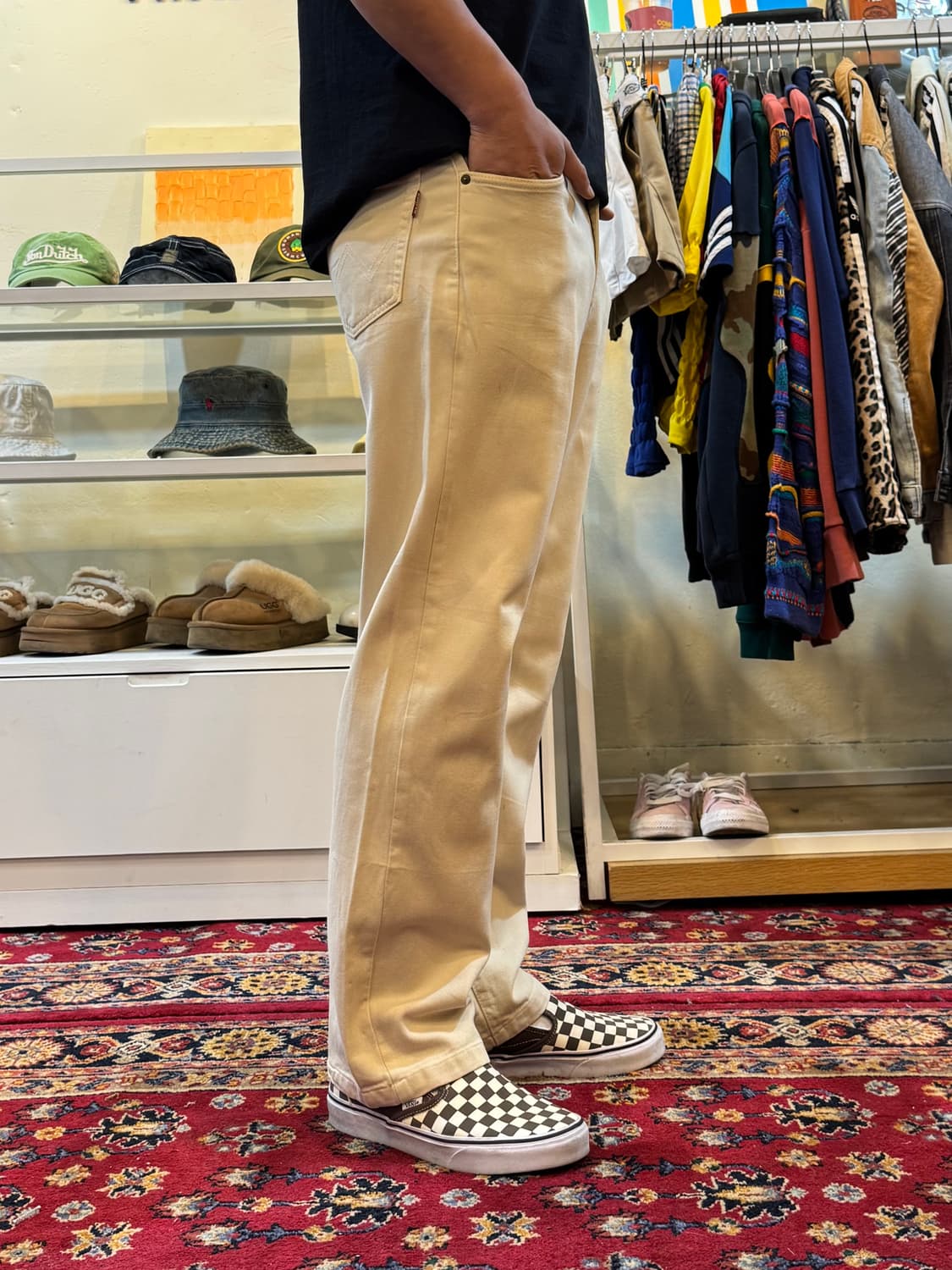 에드윈 703 데님 코튼팬츠 크림 34in 상품이미지2